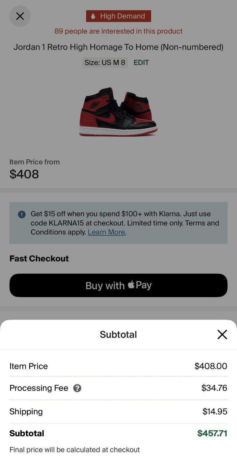 Nike Nike Air Jordan 1 “Homage to Home” - DS Size US 8 / EU 41 - 11 Thumbnail