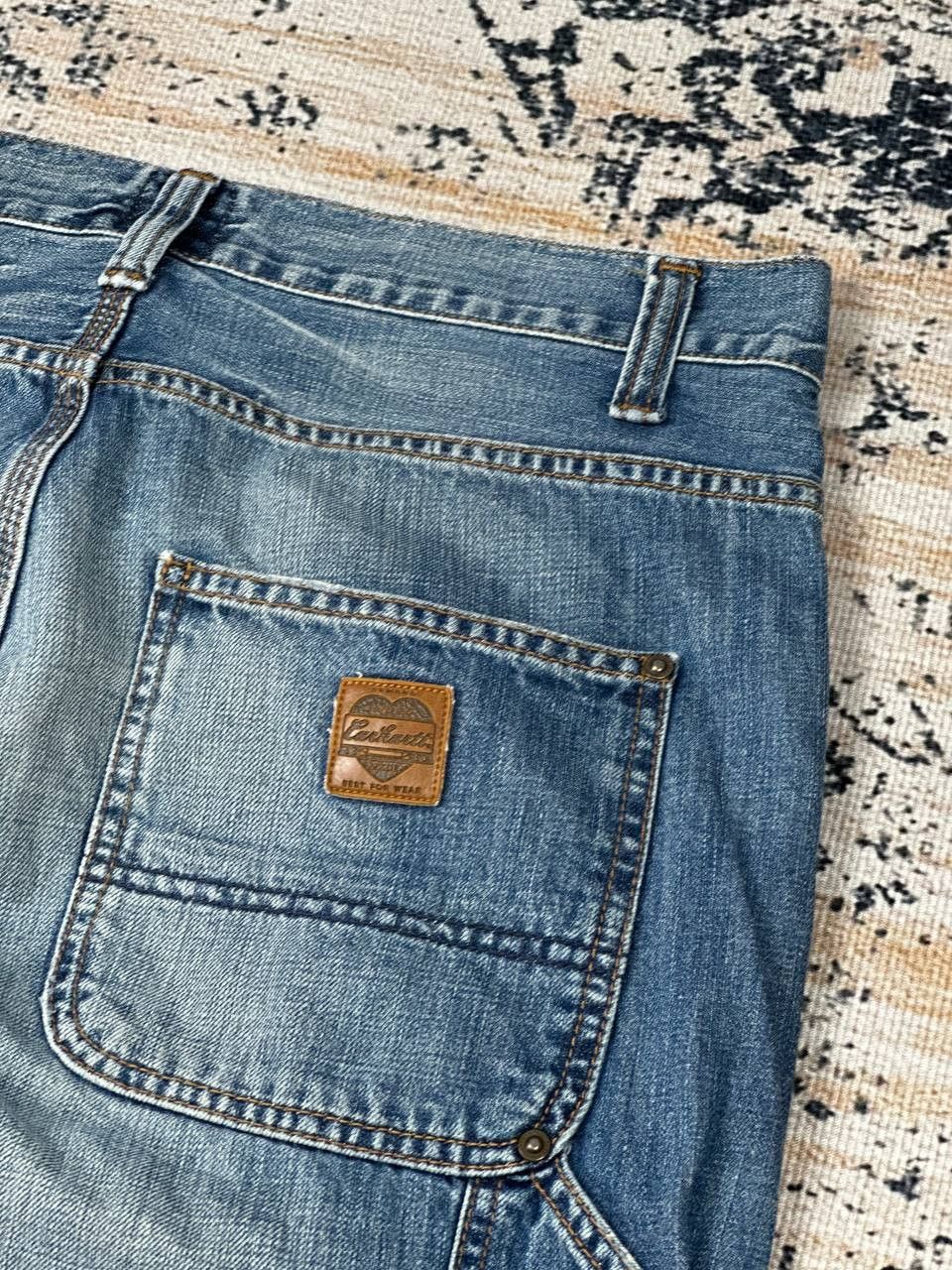 Carhartt Vintage Carhartt WIP Harvest Carpenter Denim pants Size US 31 - 11 Thumbnail
