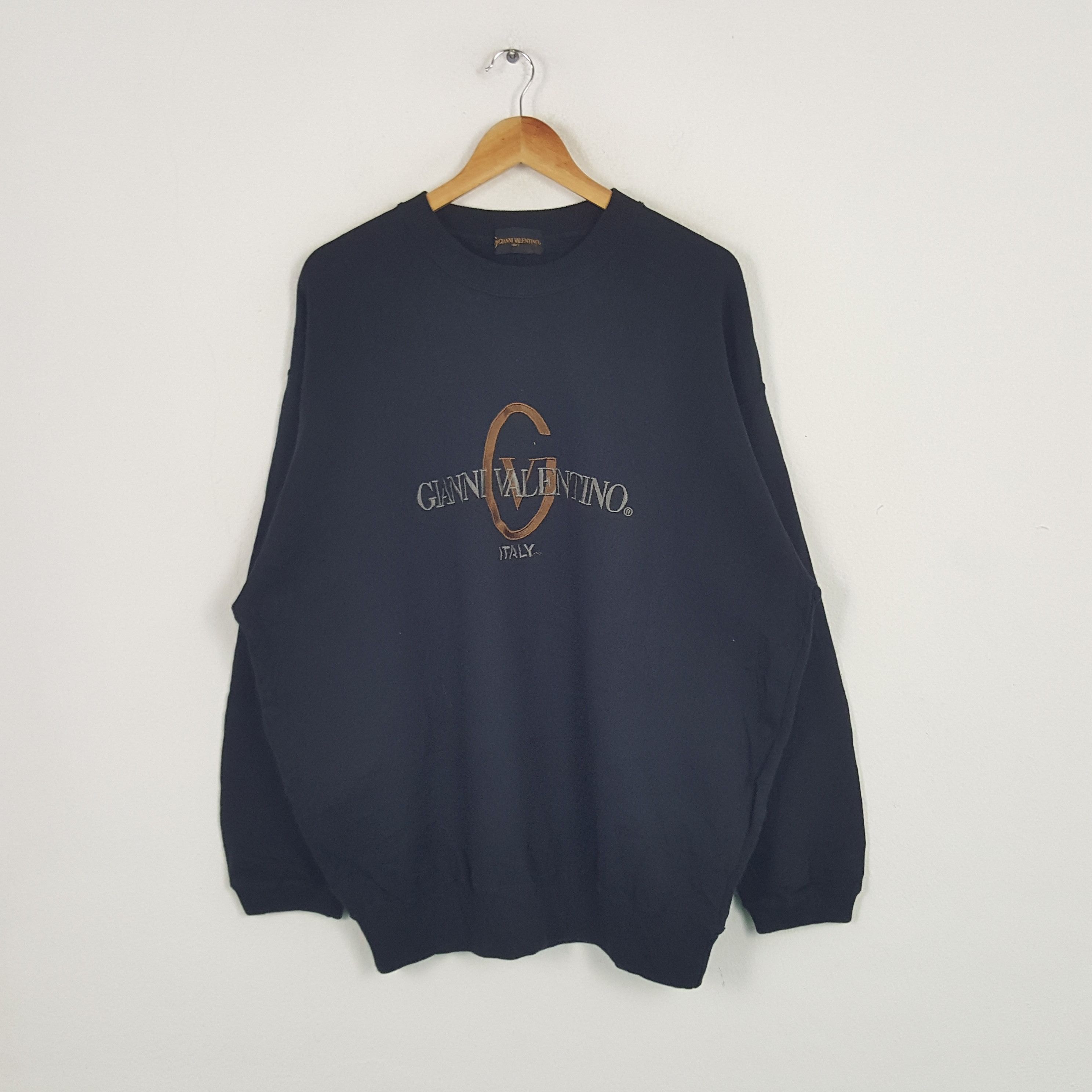 Gianni Valentino × Valentino × Vintage Vintage Gianni Valentino Italian Brand Sweatshirt Size US XL / EU 56 / 4 - 1 Thumbnail