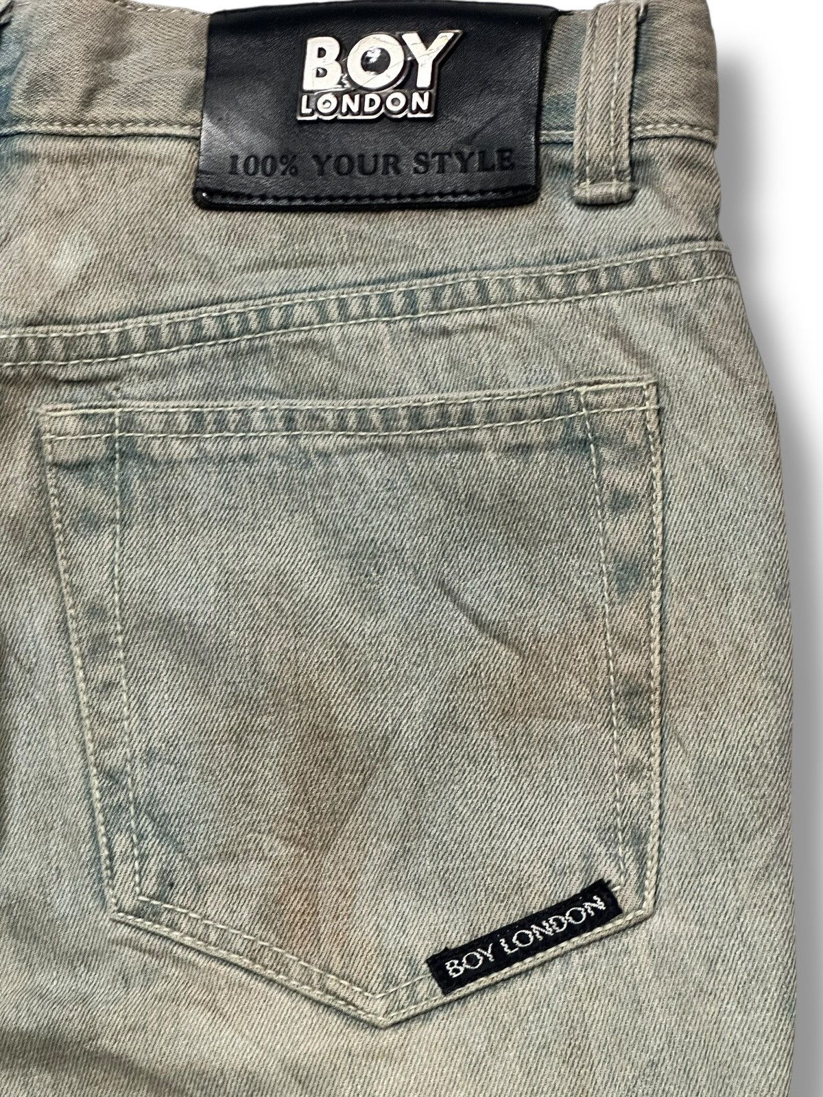Boy London Vintage Boy London Bell-Bottom Flare Jeans Light BlueWash Size US 29 - 8 Thumbnail