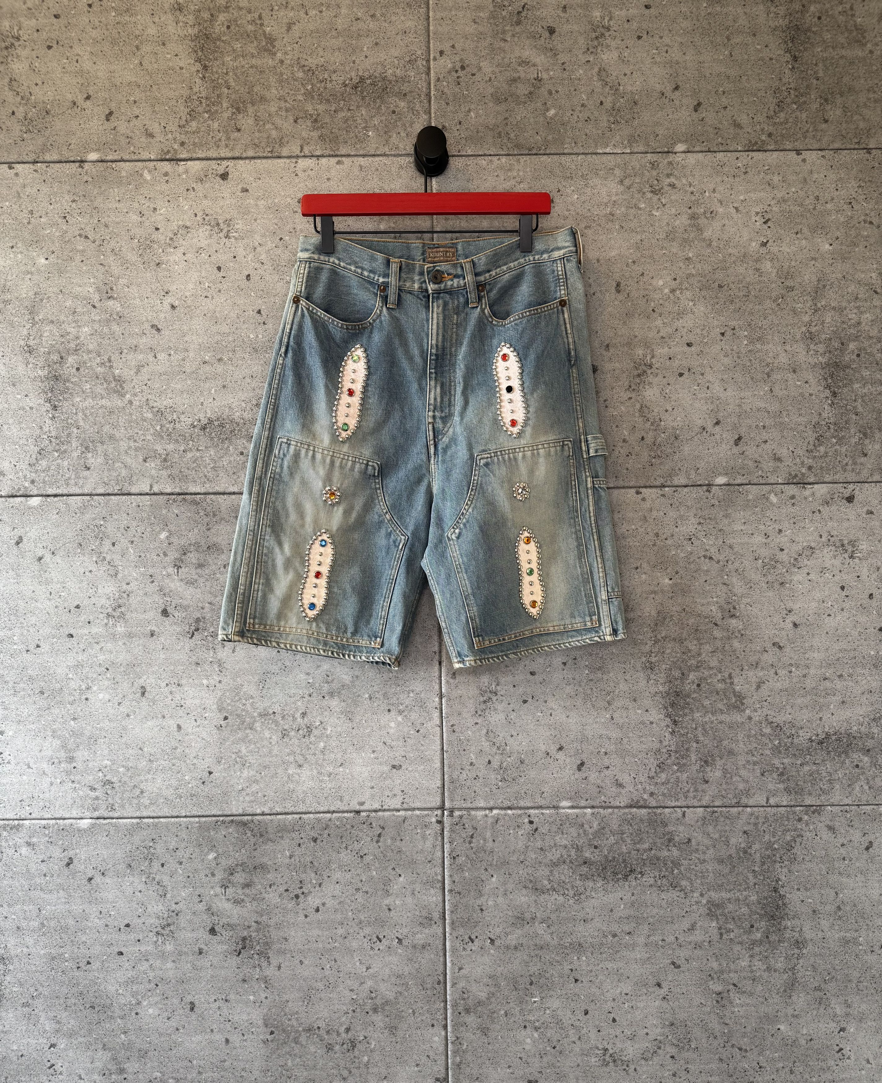 Kapital Kapital gem stone embellished Jean shorts Size US 32 / EU 48 - 1 Thumbnail