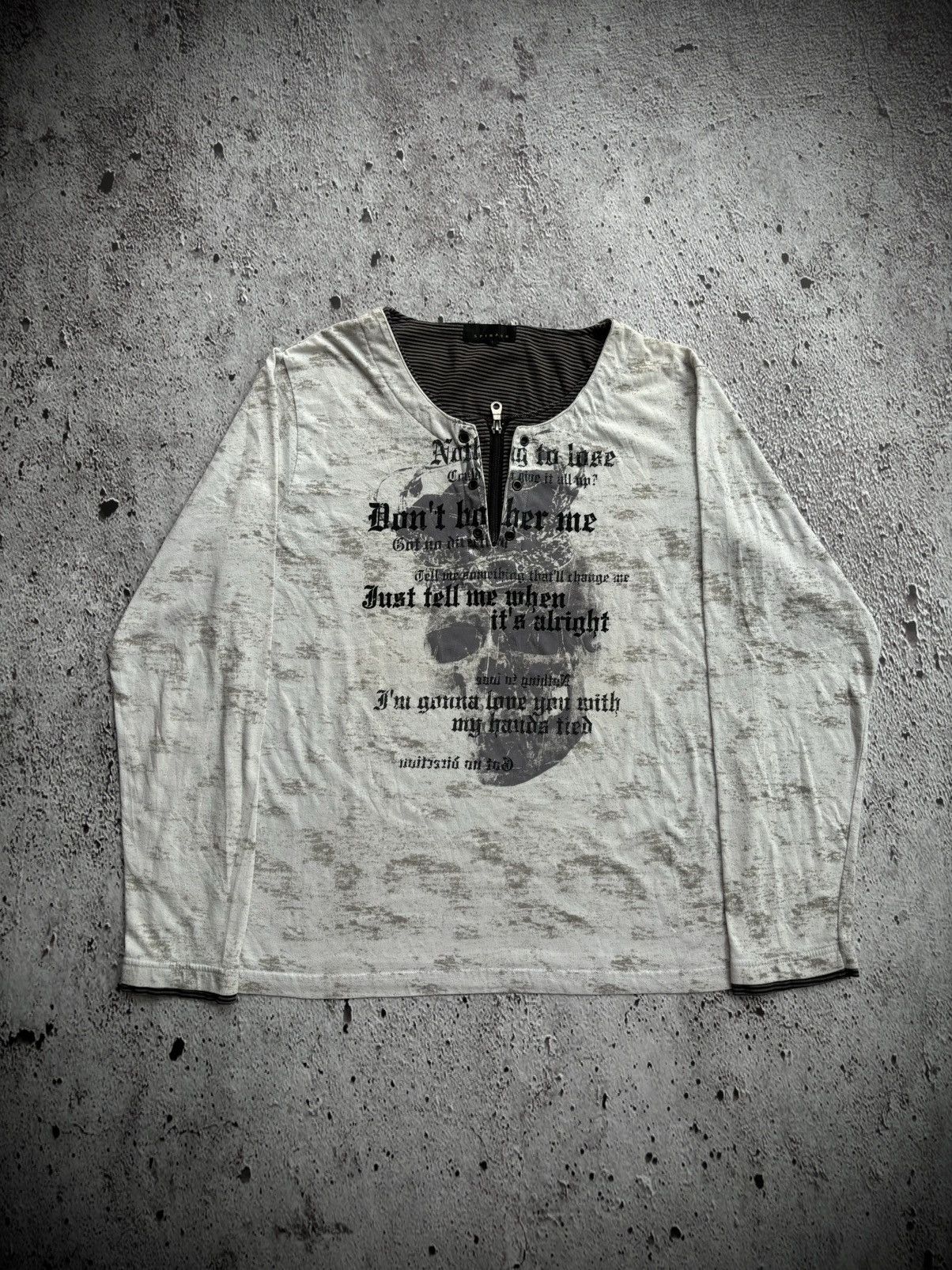 Hysteric Glamour Y2k Spinash Skull Poem Punk style Longsleeve Size US L / EU 52-54 / 3 - 1 Thumbnail