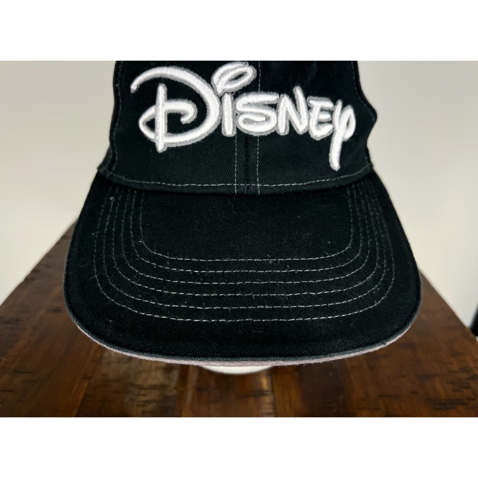 Disney Disney Hat Cap Strap Back One Size Black Adult Embroidered Logo 100% Cotton Baseball Cap Unisex Size ONE SIZE - 3 Thumbnail