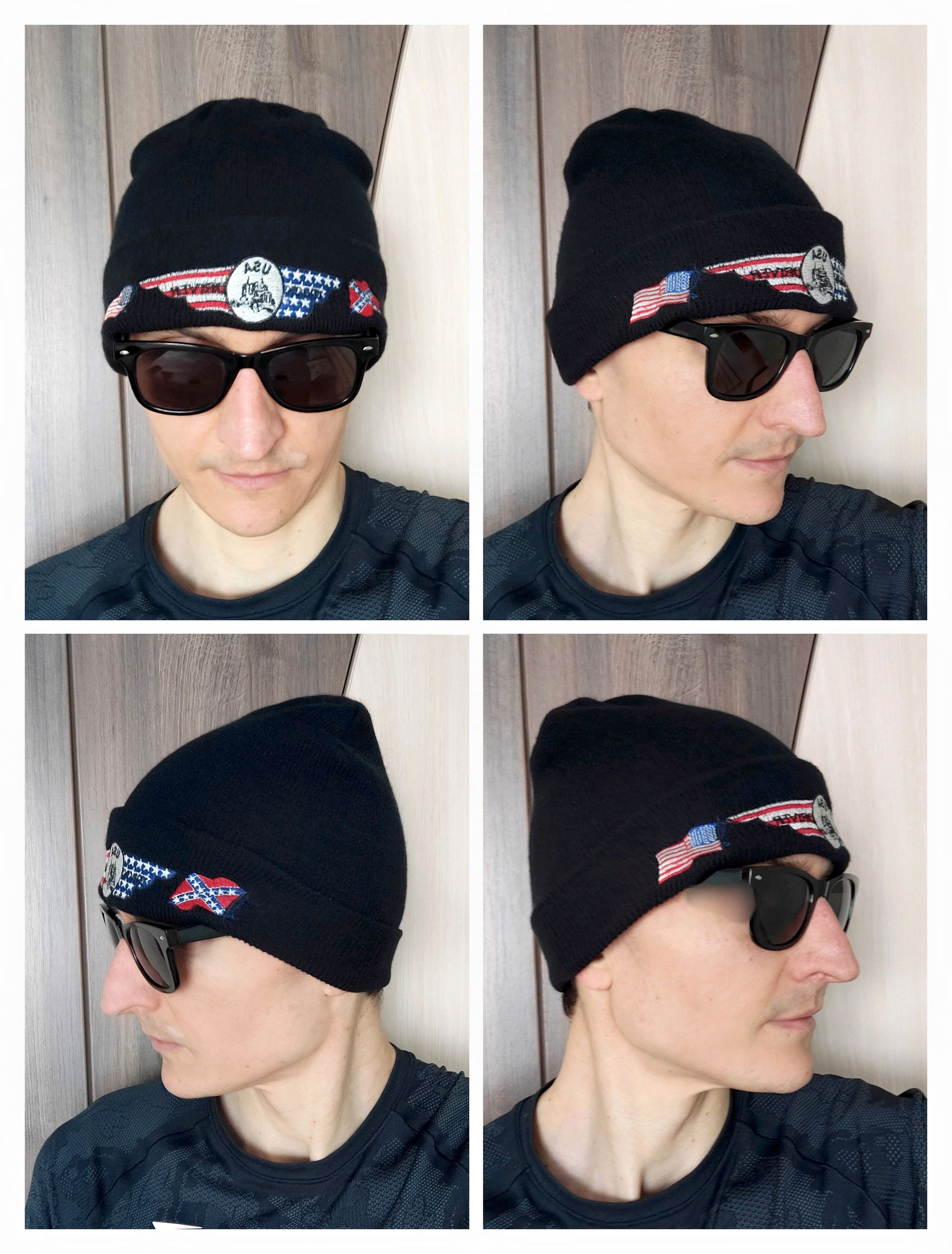 Vintage Vintage USA Truck Driver Beanie Hat Confederate Flag US Size ONE SIZE - 2 Thumbnail