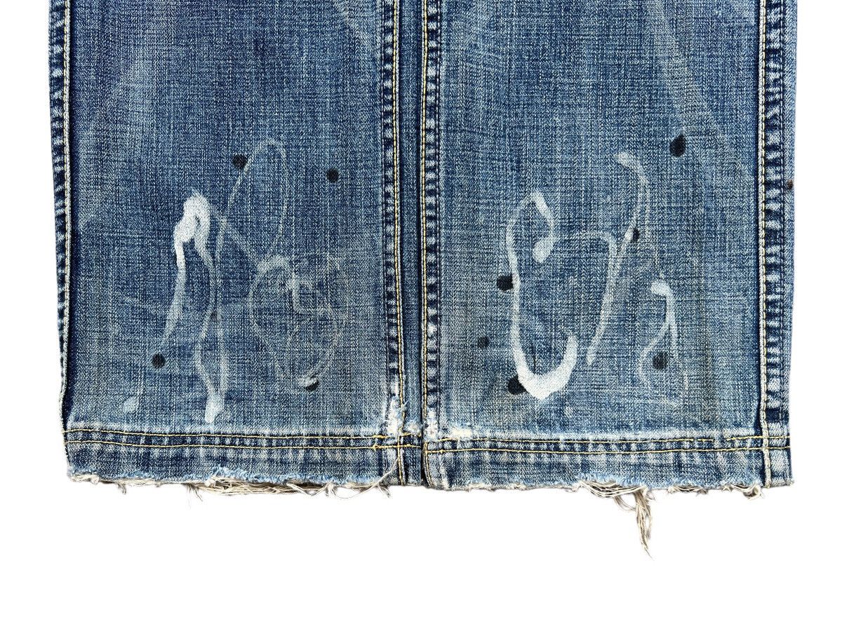 Wrangler Vintage Wrangler Distressed Patchwork Denim Jeans 33x34 Size US 33 - 6 Thumbnail