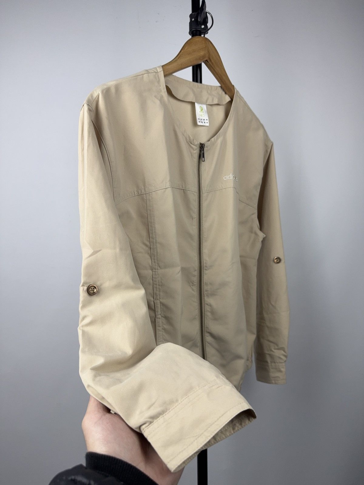 Adidas Vintage 00s Adidas Neo Minimalist Zip Jacket Lightweight Size L / US 10 / IT 46 - 8 Thumbnail
