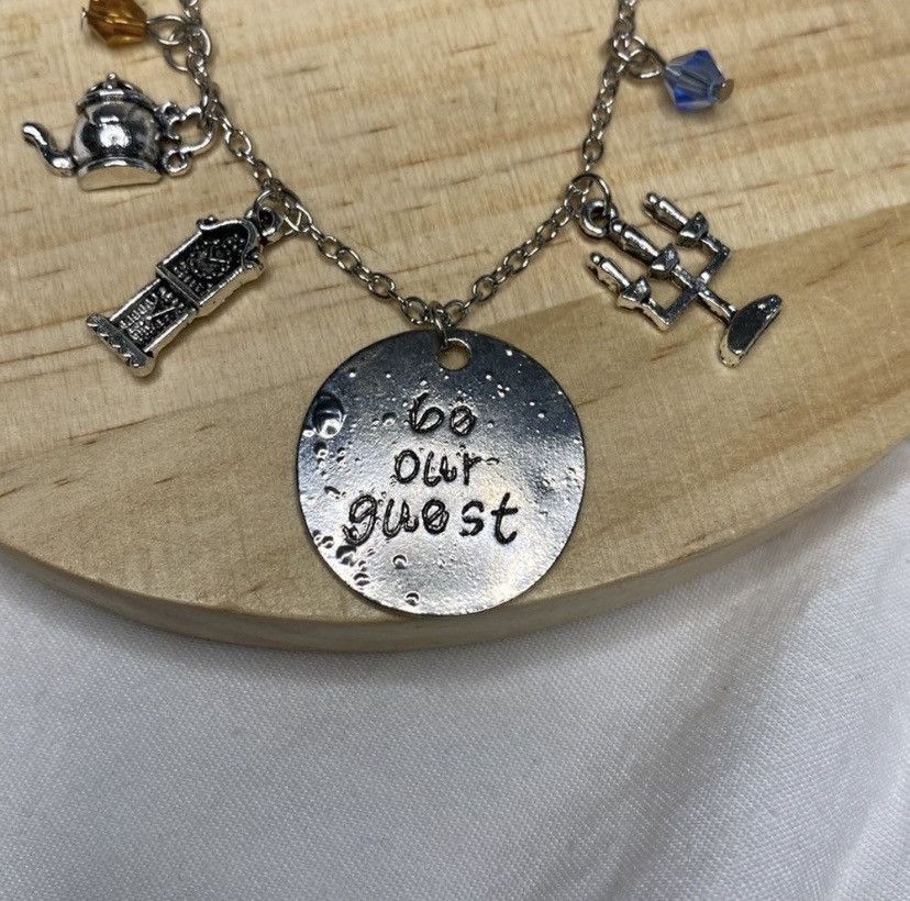 Other Beauty and the Beast Charm Necklace Be Our Guest *Flaw GUC Size ONE SIZE - 2 Thumbnail