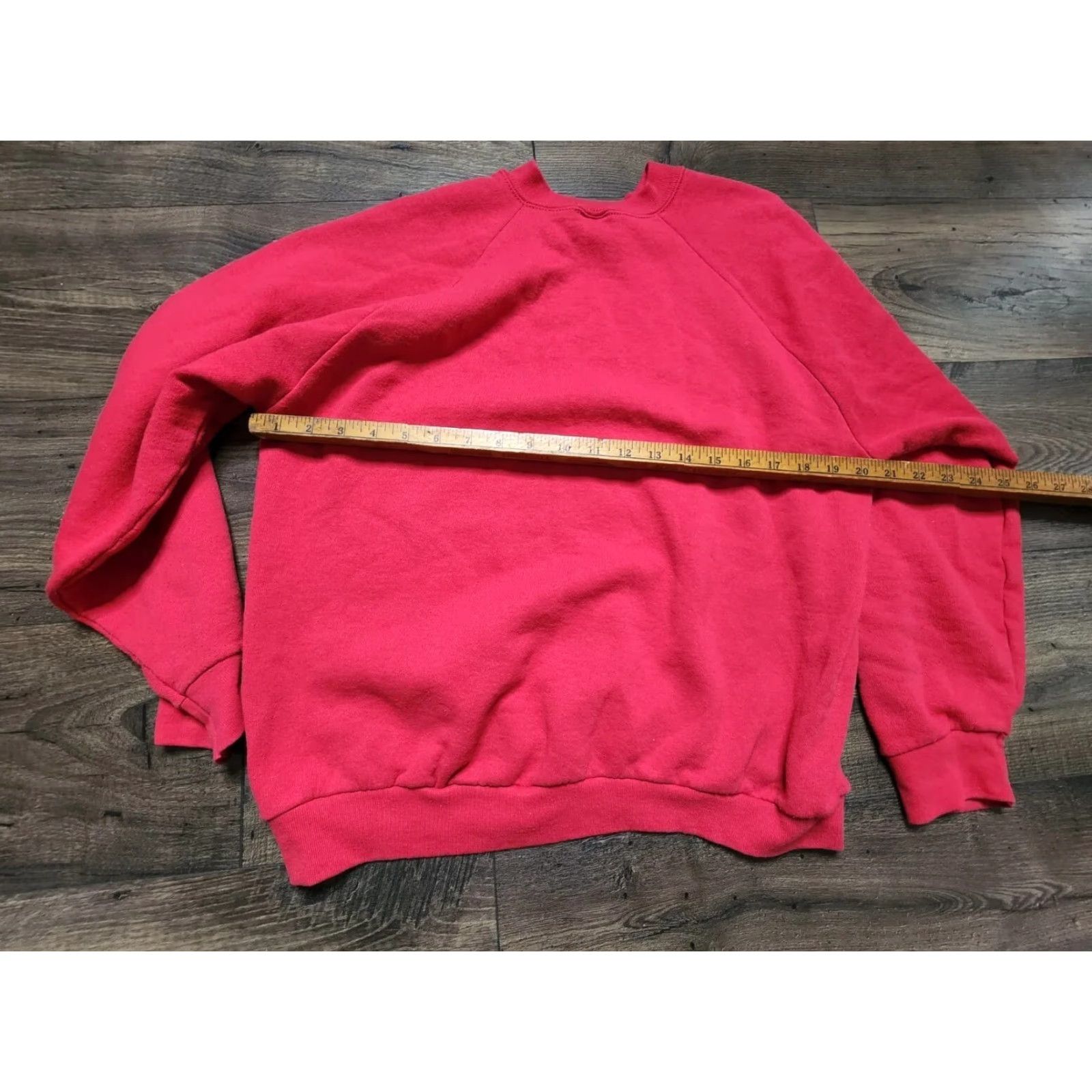 Fruit Of The Loom VINTAGE 90s Fruit of the Loom Womens L Crewneck Sweatshirt Red Size L / US 10 / IT 46 - 2 Thumbnail