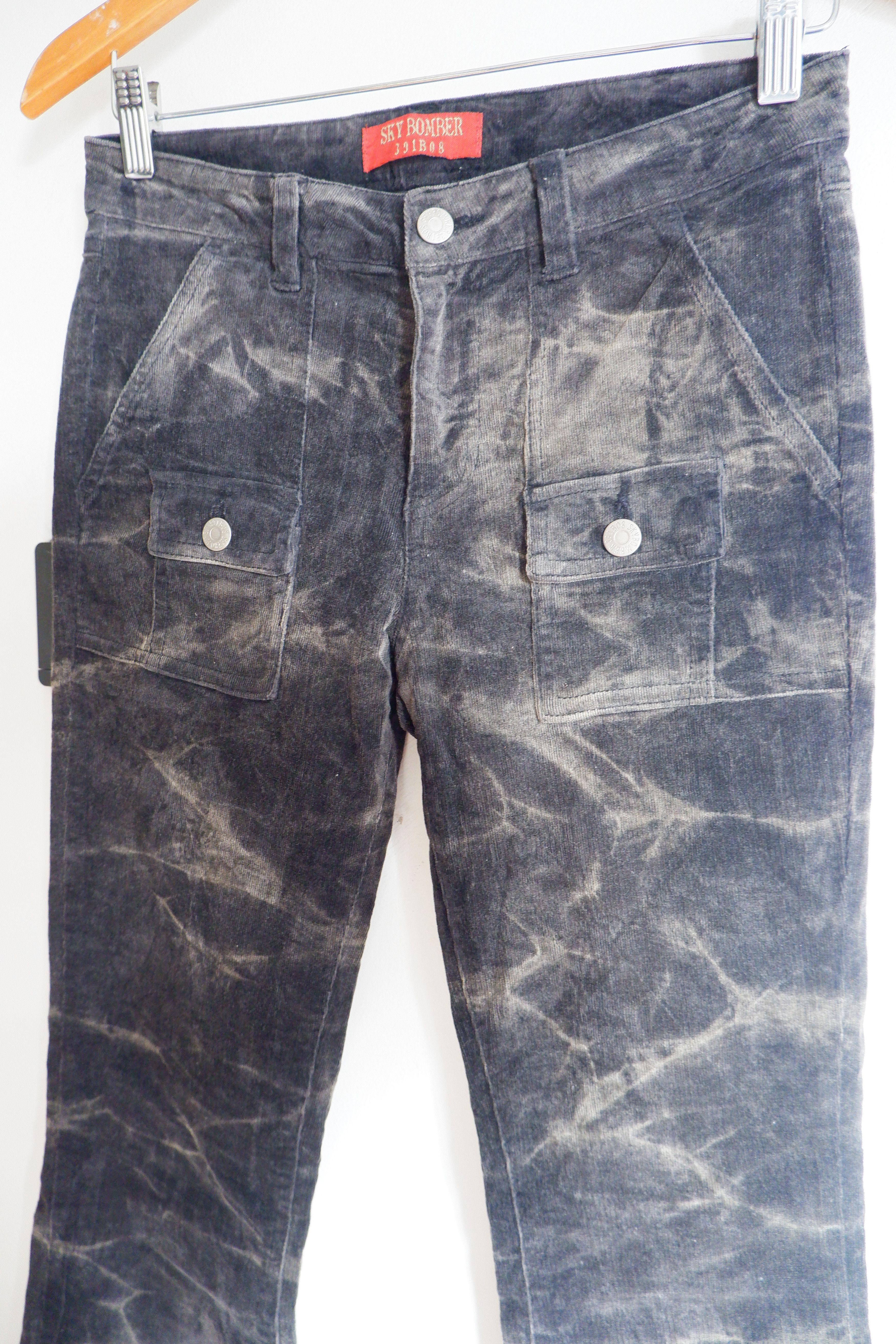 Vintage Sky Bomber Flared Corduroy Pants