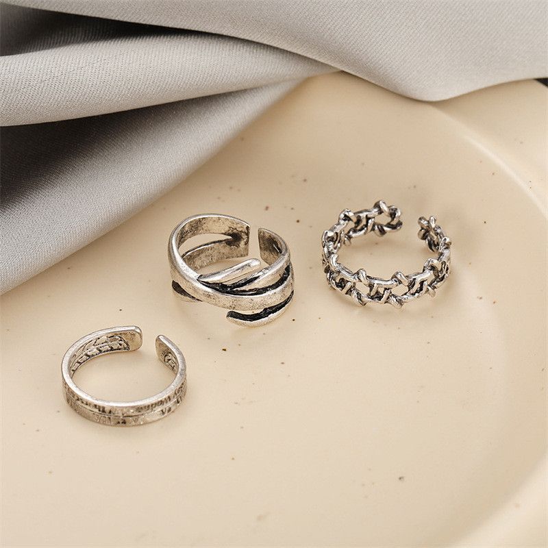 Jewelry New Design Jewelry Rings Open Size Chrome Ring (Size 7-13) Size ONE SIZE - 4 Thumbnail