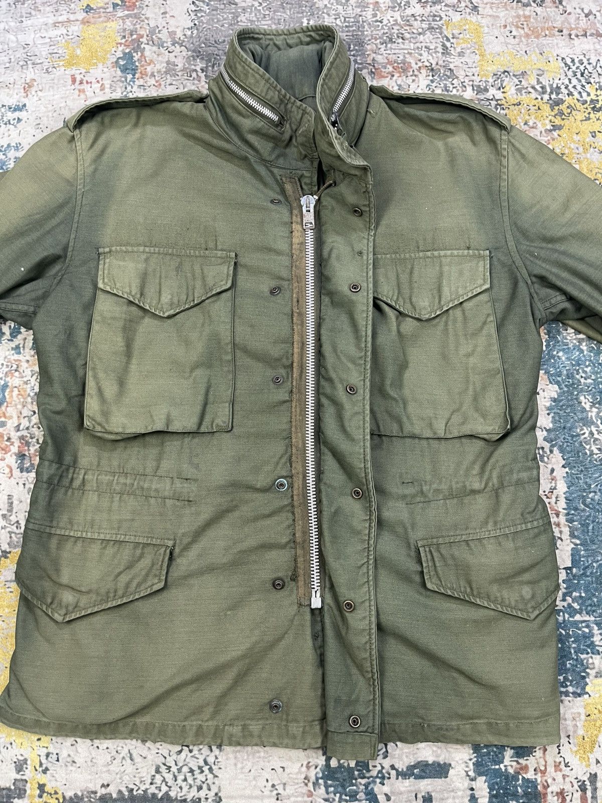 Vintage Vtg M65 x Flat Track By Roach 74 Field Jacket Size US M / EU 48-50 / 2 - 3 Thumbnail