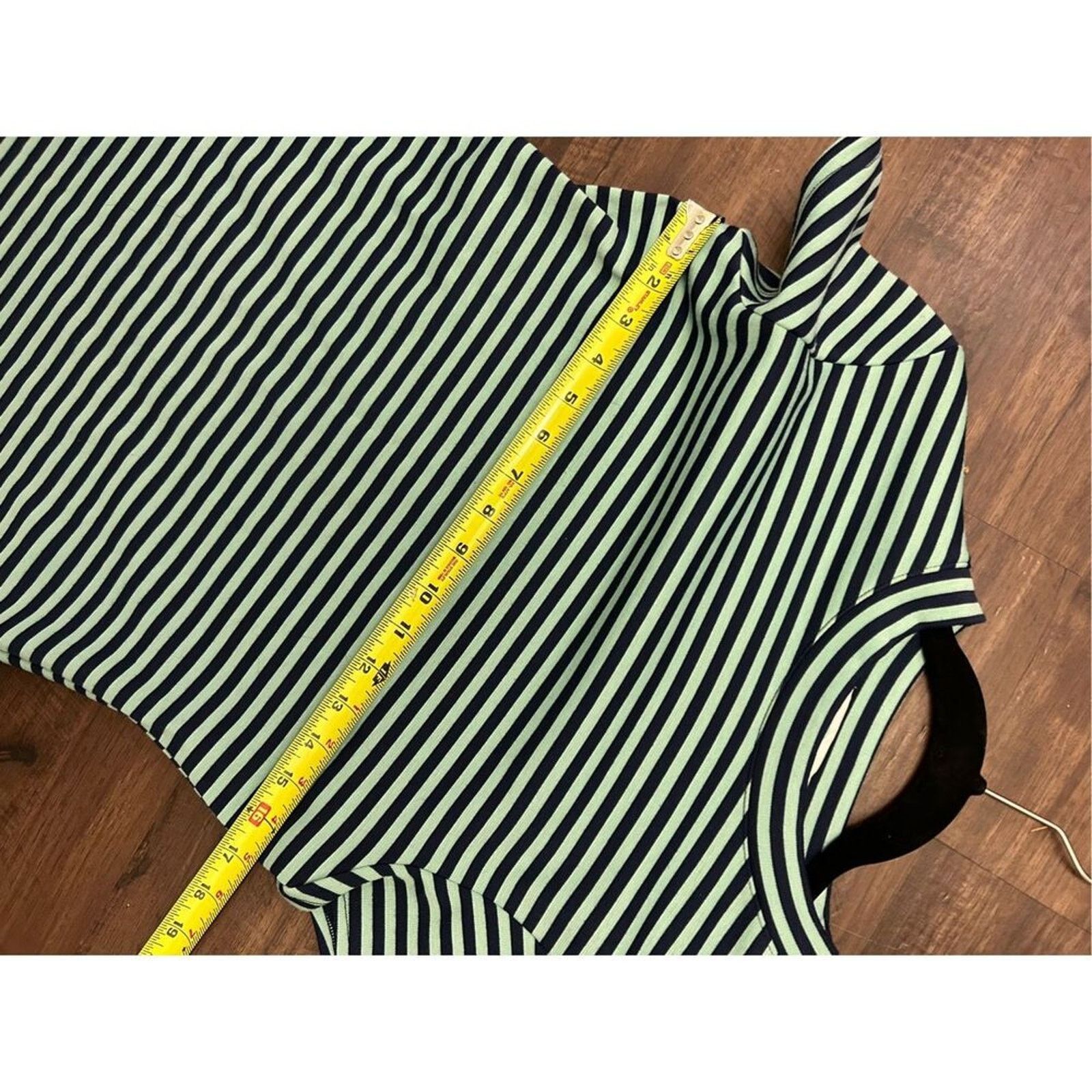 Free People Free People Turquoise Blue Striped ON THE LINE Dress Medium Size M / US 6-8 / IT 42-44 - 7 Thumbnail