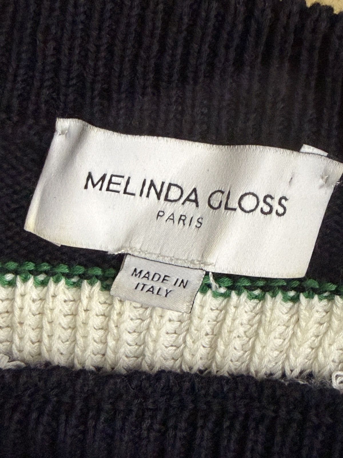 Melindagloss Melinda Gloss Archival Textured Striped Knit Sweater Size US S / EU 44-46 / 1 - 3 Thumbnail