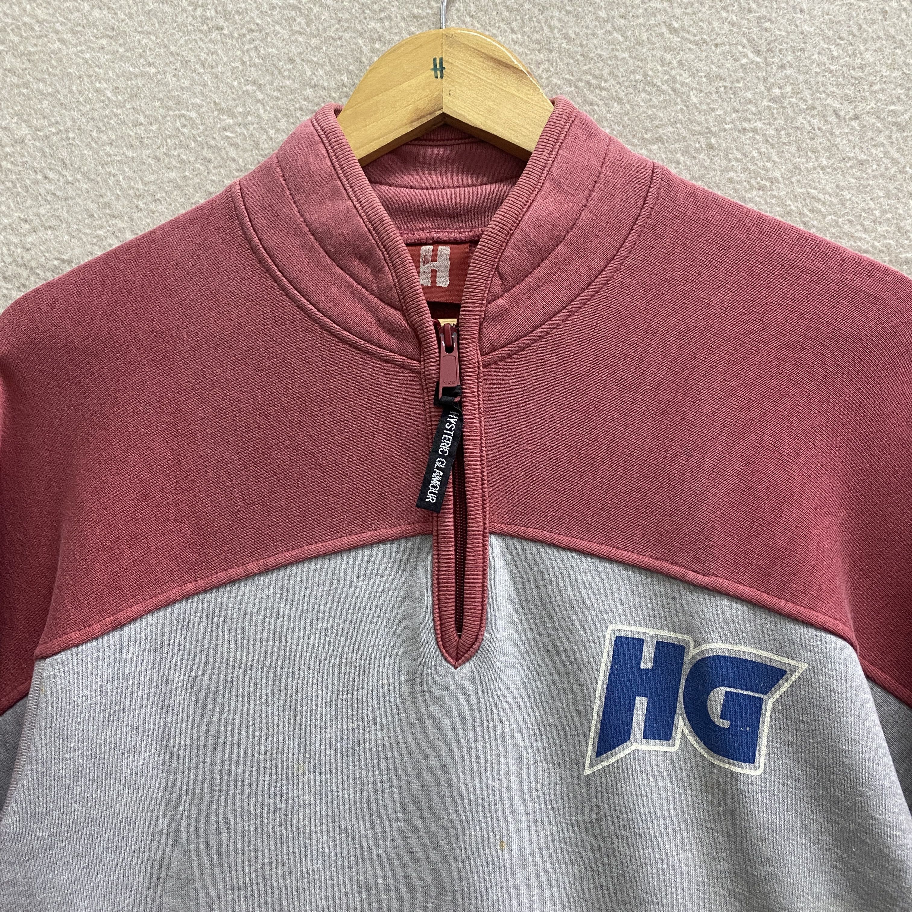 Hysteric Glamour × Japanese Brand × Vintage Vintage Hysteric Glamour Quater Zipper Sweatshirt Size US M / EU 48-50 / 2 - 2 Thumbnail