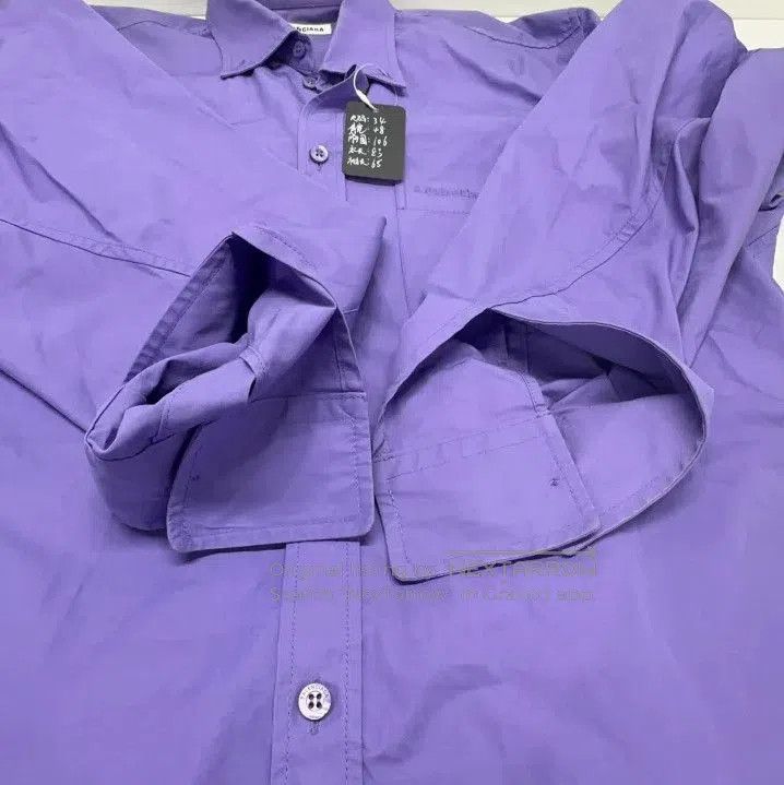 Balenciaga Balenciaga Casual Long Sleeve Shirt in Purple. Size US S / EU 44-46 / 1 - 7 Thumbnail