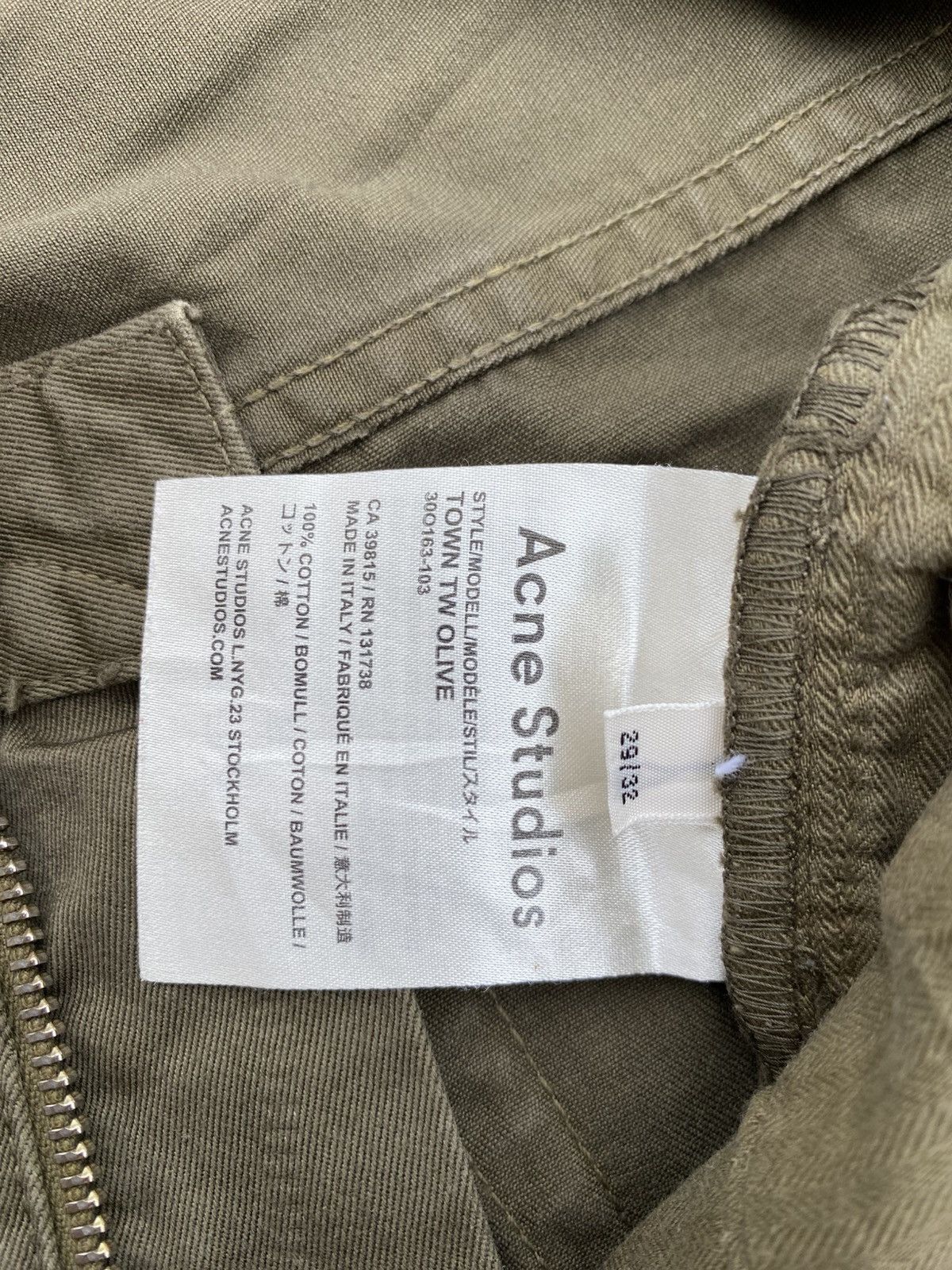 Acne Studios Rare Acne Studios Green Slack Pants Size US 29 - 13 Thumbnail
