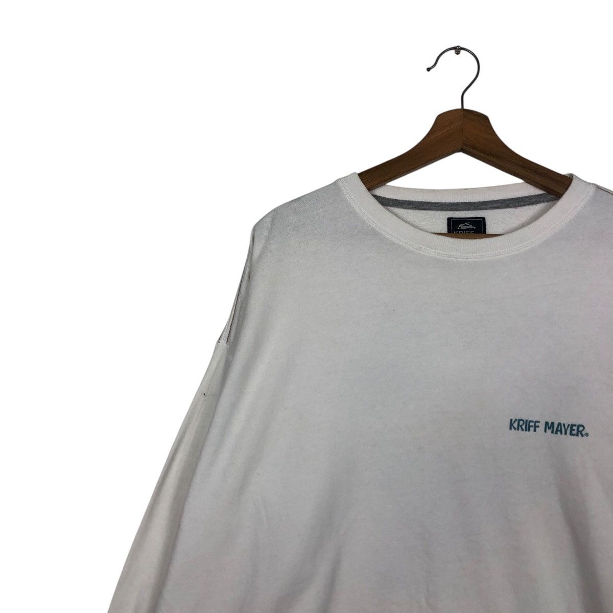 Japanese Brand 📌Vintage Sweatshirt Kriff Mayer Big Logo Back Hit Size US L / EU 52-54 / 3 - 9 Thumbnail