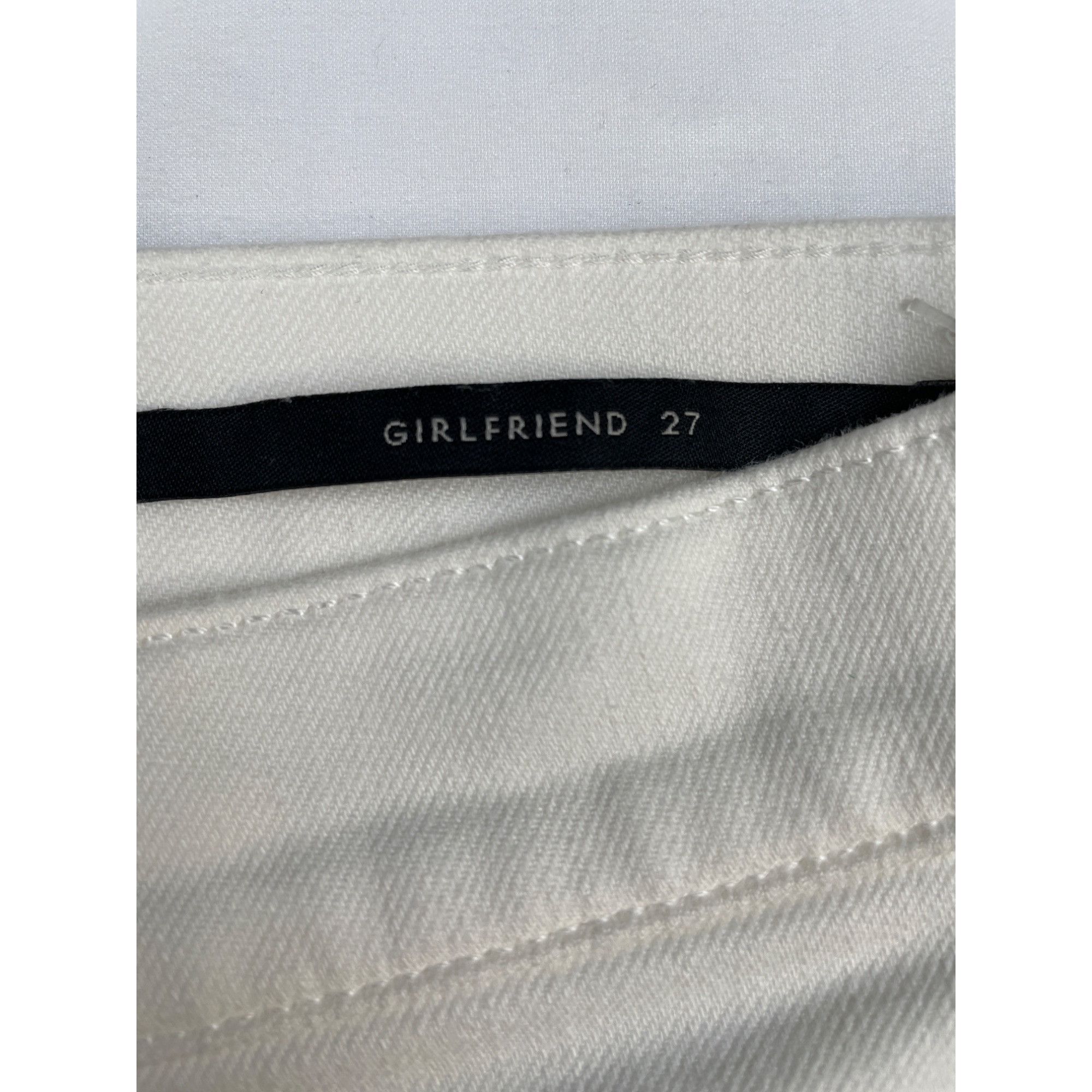 Banana Republic Banana Republic White Girlfriend Jeans Cropped Size 27 SKU 4 Size 27" / US 4 / IT 40 - 3 Thumbnail