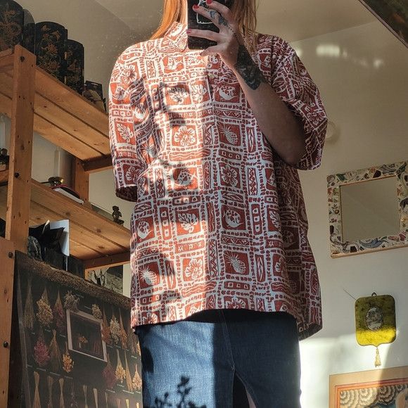 Reyn Spooner Vintage Reyn Spooner Hawaiian Classic Floral Fish Shirt - L Size US L / EU 52-54 / 3 - 9 Thumbnail