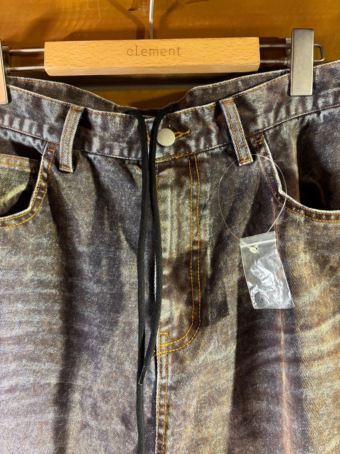 Other whiteland flocked washed 2-way wide leg jeans Size US 34 / EU 50 - 2 Thumbnail