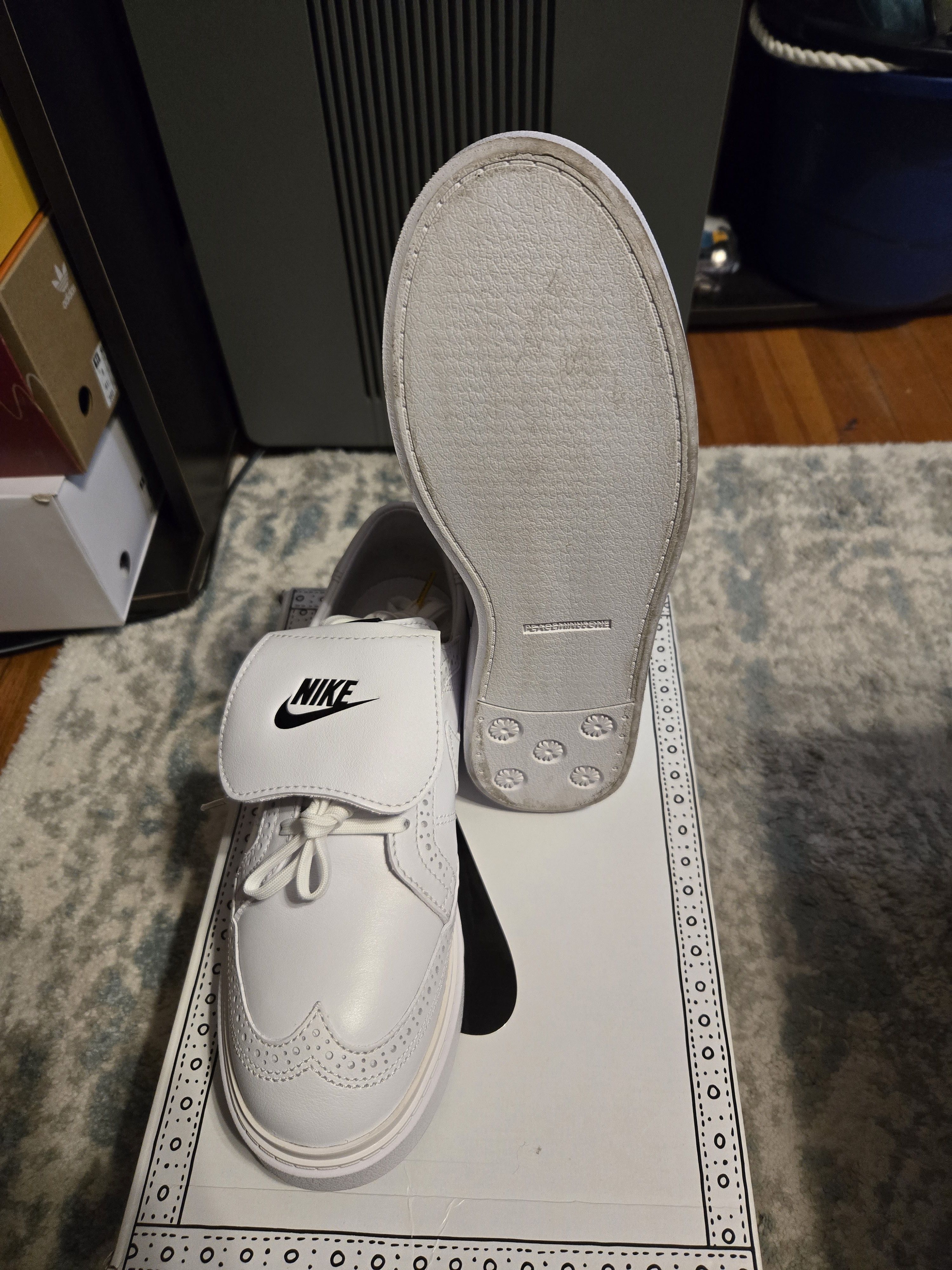 Nike G-Dragon x Nike Kwondo 1 Triple White Size US 8 / EU 41 - 6 Thumbnail