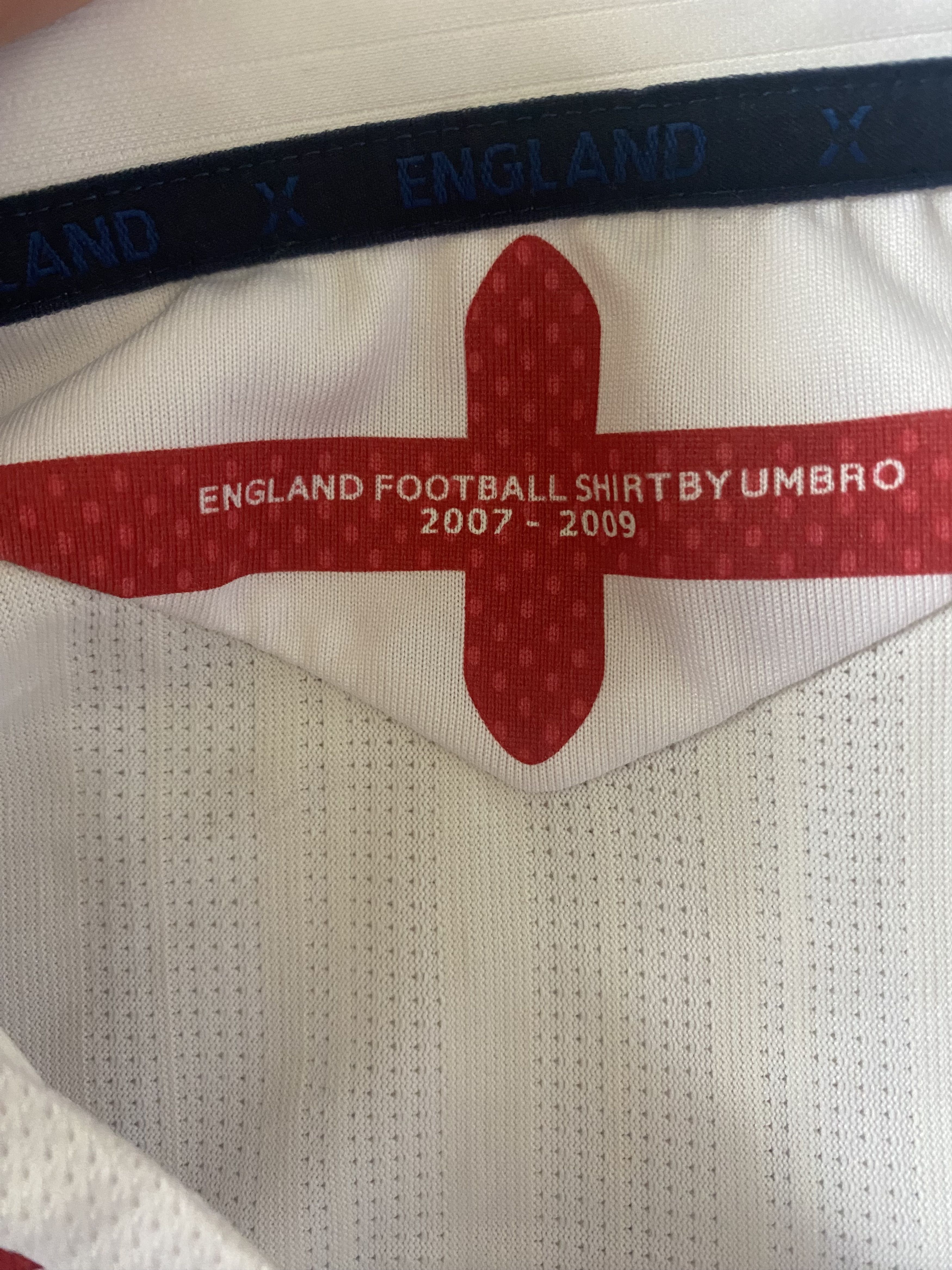 Umbro ENGLAND Jersey - Umbro - 2007 - 2009 - XXL - UNIQUE Size US XXL / EU 58 / 5 - 3 Thumbnail