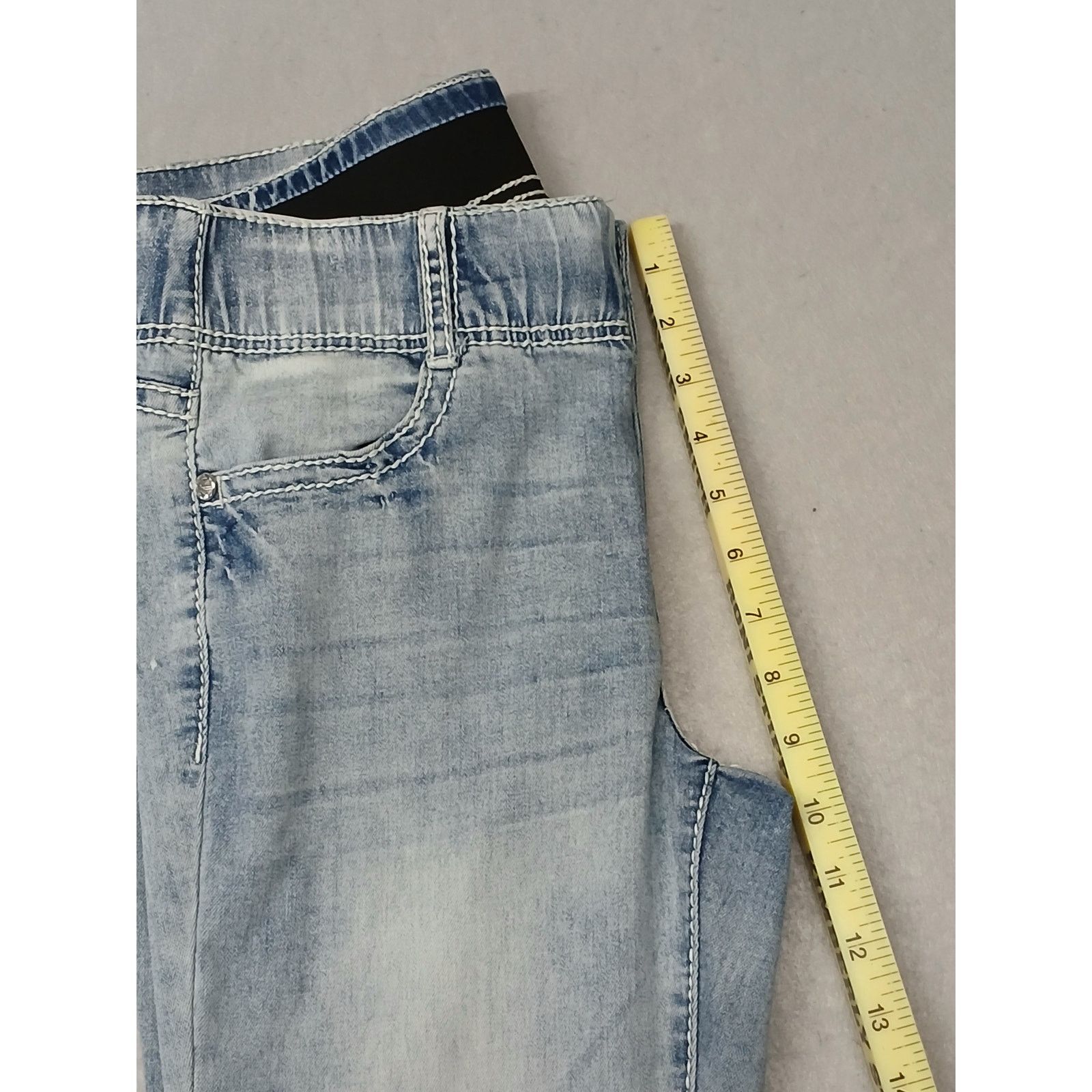 Apt. 9 Apt. 9 (10) Boot Cut Straight Leg Stretch Light Denim Pants Size 32" / US 10 / IT 46 - 6 Thumbnail