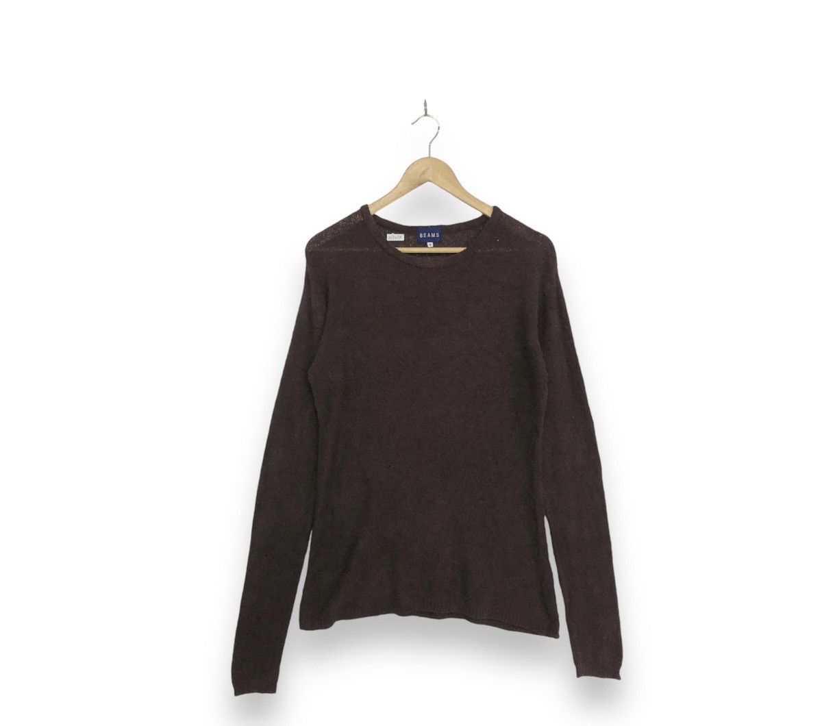 Beams Plus × Japanese Brand × Vintage Vintage Beams Brown Plain Minimalist Knitwear Size US M / EU 48-50 / 2 - 1 Thumbnail