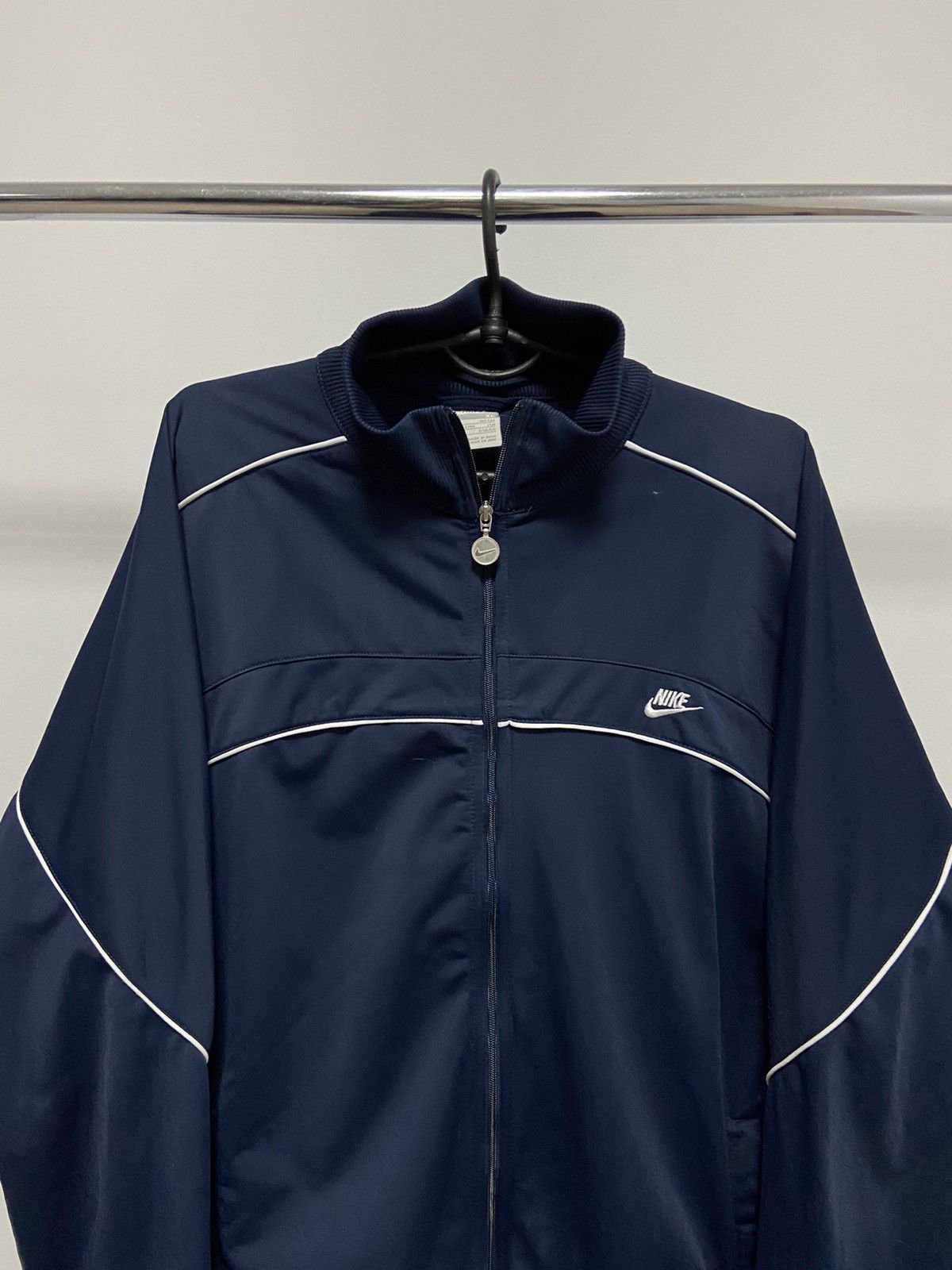 Nike × Vintage Nike Vintage Sweatshirt Windbreaker small Logo 90s Size US XL / EU 56 / 4 - 2 Thumbnail