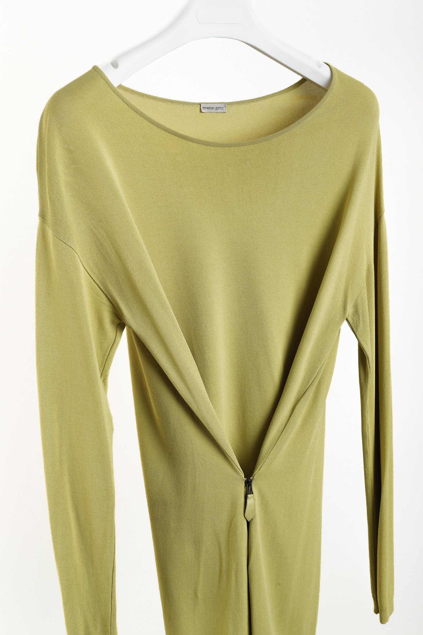 Annette Gortz Annette Gortz SS/13 Liam Yellow Front-Zip Sweater Size S / US 4 / IT 40 - 3 Thumbnail