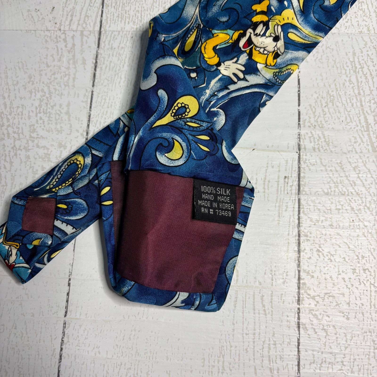 Disney Disney Store 100% Silk Paisley Necktie Size ONE SIZE - 7 Thumbnail