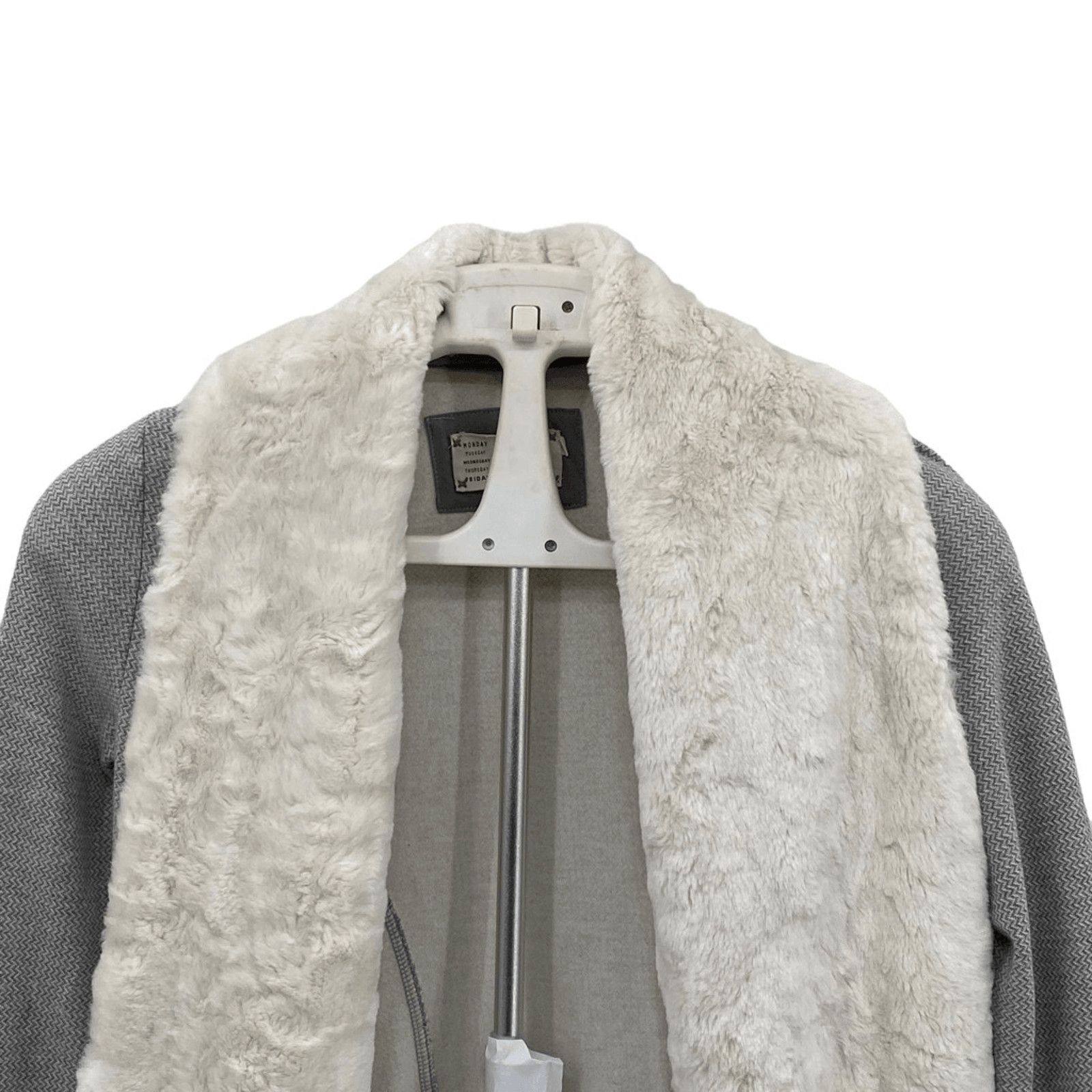 Anthropologie Saturday Sunday Faux Fur Trim Open Cardigan Jacket Size S Size S / US 4 / IT 40 - 3 Thumbnail