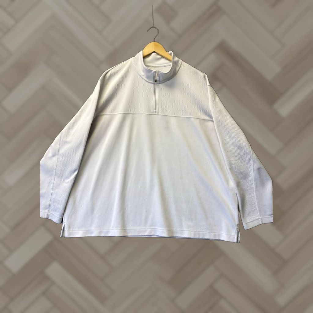 Lands' End VINTAGE Lands' End Sweater Men’s XXXL White Pullover 1/4 Zip / 157-9 Size US XXL / EU 58 / 5 - 1 Thumbnail
