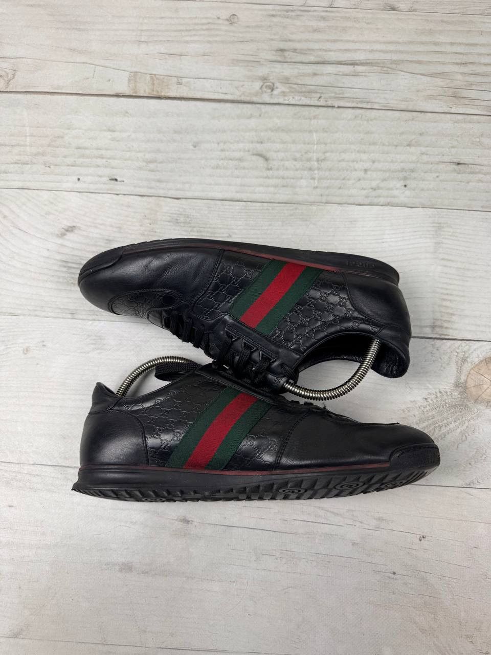 Gucci Gucci Micro Guccissima GG Low Top Leather Sneakers Size US 10.5 / EU 43-44 - 3 Thumbnail