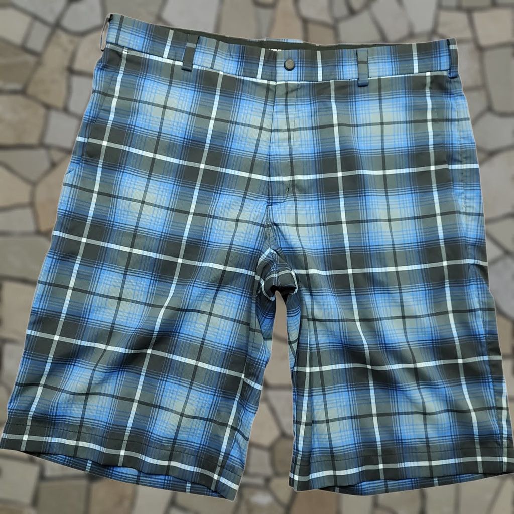 Nike Nike Golf Tour Performance Dri Mens Shorts 36 Plaid Blue Black 648319-480 Size US 36 / EU 52 - 1 Thumbnail