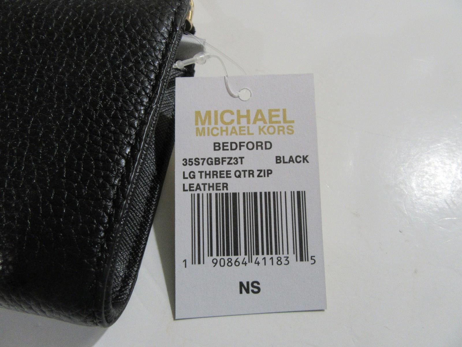 Michael Kors Michael Kors Bedford Large Three Quarter Zip Black / Gold Size ONE SIZE - 3 Thumbnail