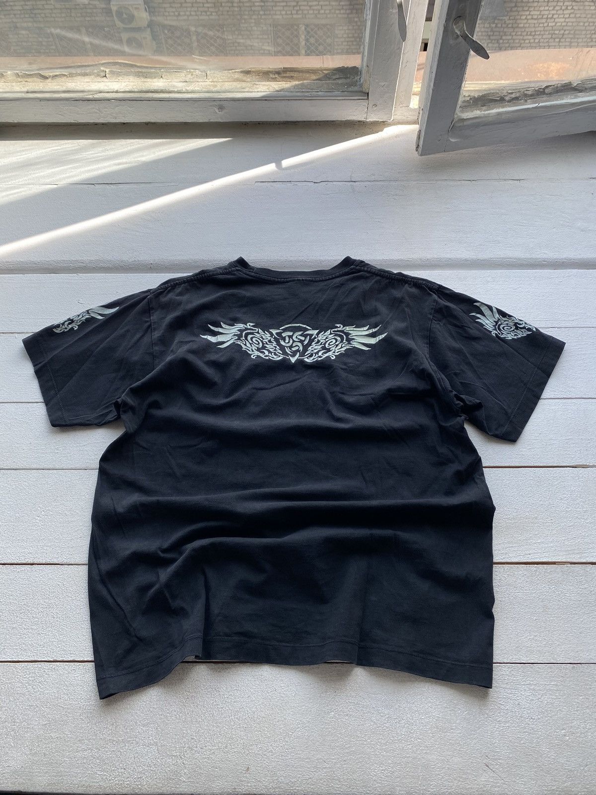 Japanese Brand × Vintage 90s🔥VNTG TATTOO TRIBAL JAPANESE ART GOTHIC OPIUM TEE PUNK Size US L / EU 52-54 / 3 - 5 Thumbnail
