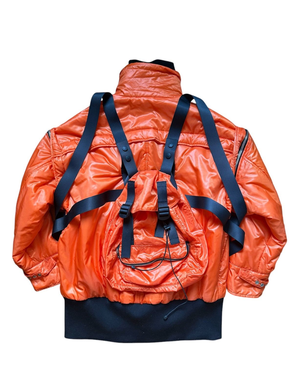 Dolce & Gabbana A/W03 Backpack Parachute Runway Strapped Jacket Size US M / EU 48-50 / 2 - 2 Thumbnail
