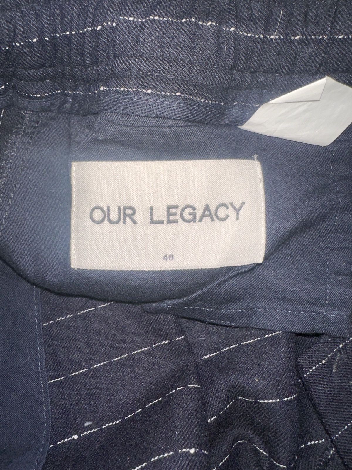 Our Legacy Our Legacy Navy Wool Trouser Size US 32 / EU 48 - 5 Thumbnail