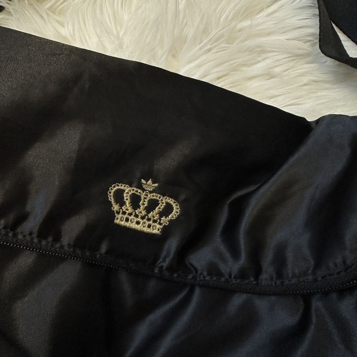 Adidas Adidas Black Nylon Messenger Bag with Crown Logo Size ONE SIZE - 10 Thumbnail