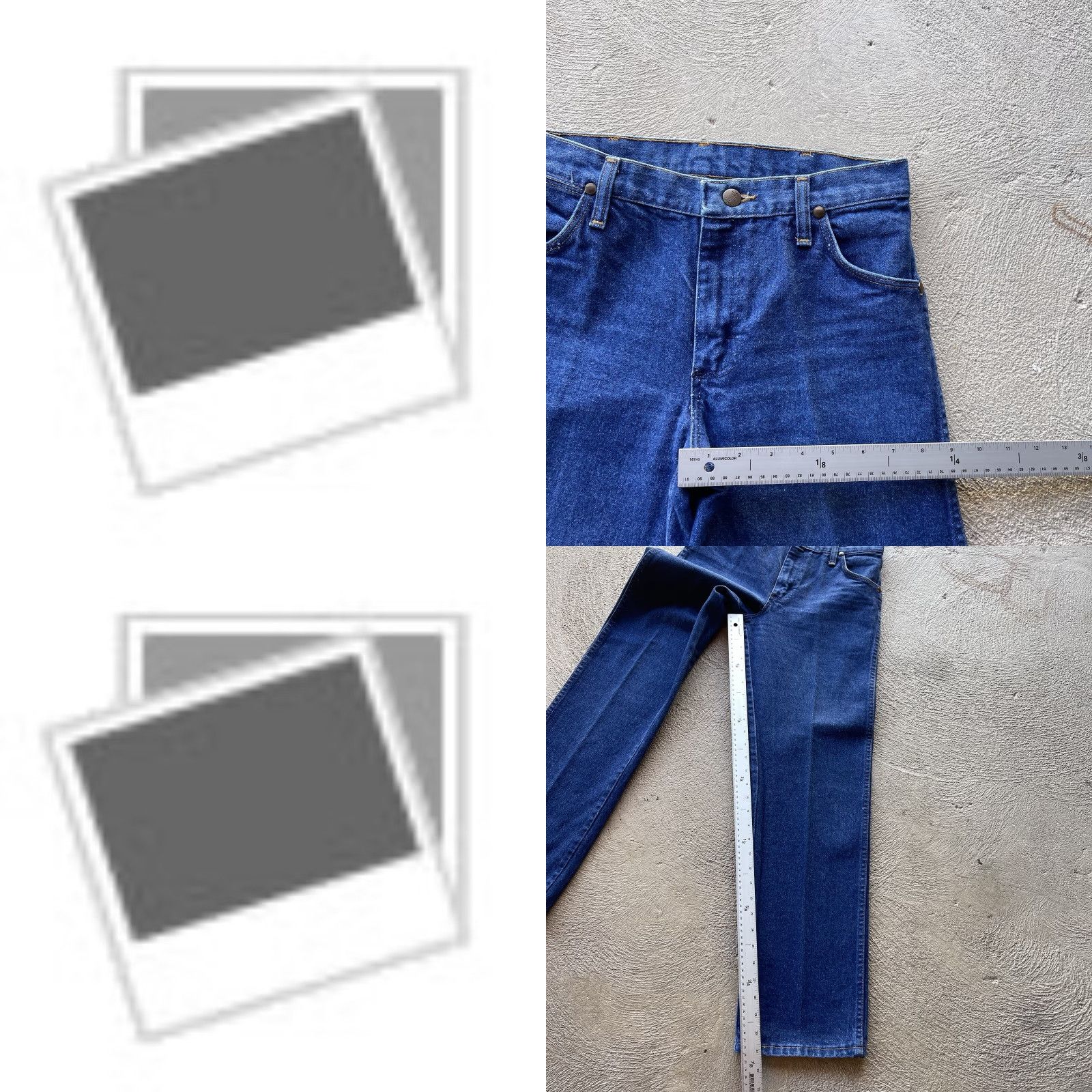 Wrangler VINTAGE Wrangler Jeans Wrangler 13MWZ Cowboy Cut Denim Straight 29x32 Blue Mens 80s 90s Cowboy USA Size US 29 - 5 Thumbnail