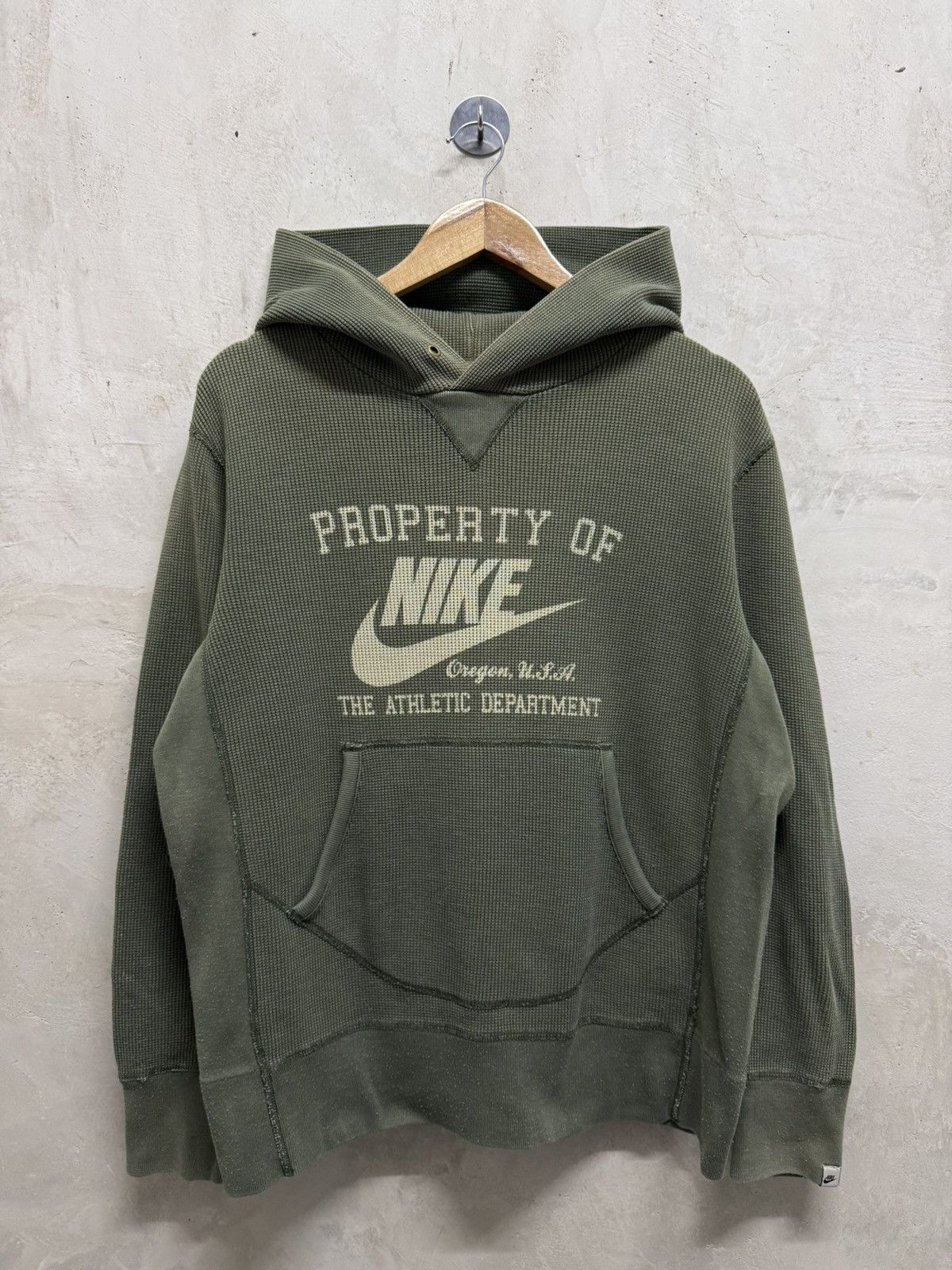Nike 2000s Nike Oregon Waffle Hoodie Size US L / EU 52-54 / 3 - 1 Thumbnail