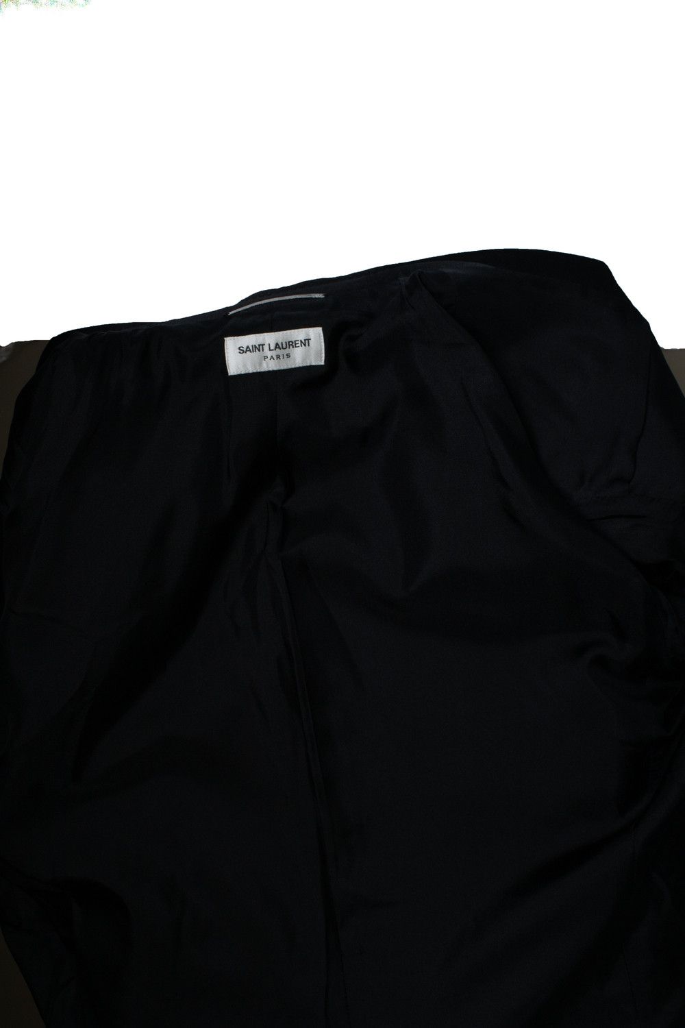 Saint Laurent Paris Saint Laurent, black tuxedo jacket with satin revert Size 52R - 8 Thumbnail