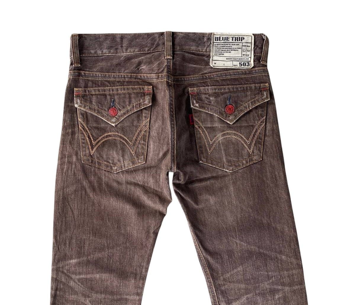 Edwin FLARE EWDIN 503 HERINGBONE GHOSTCLAW DARK BROWN Size US 30 / EU 46 - 10 Thumbnail