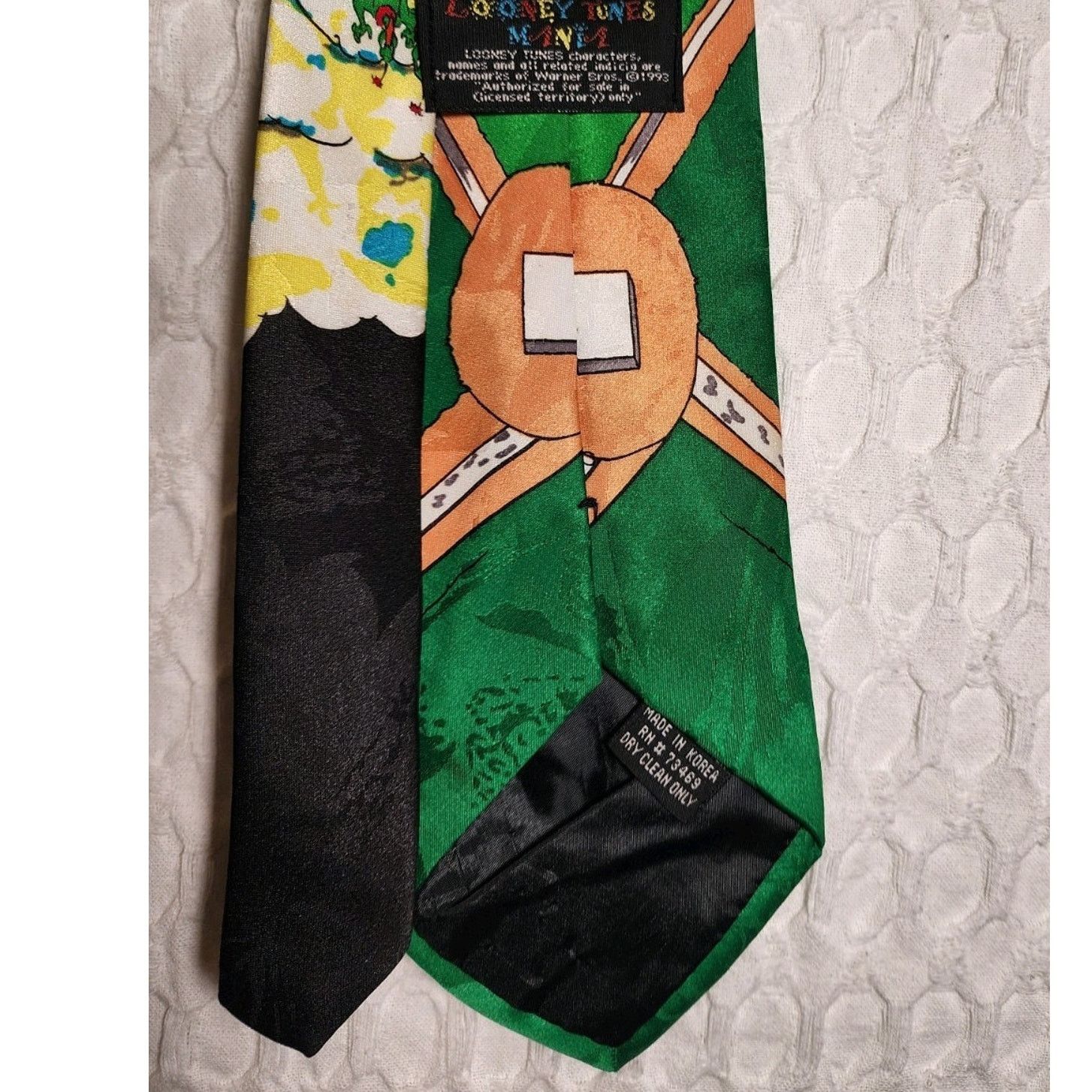 Warner Bros VTG 1993 Warner Bros. Looney Tunes Mania tie Baseball Theme Size ONE SIZE - 2 Thumbnail