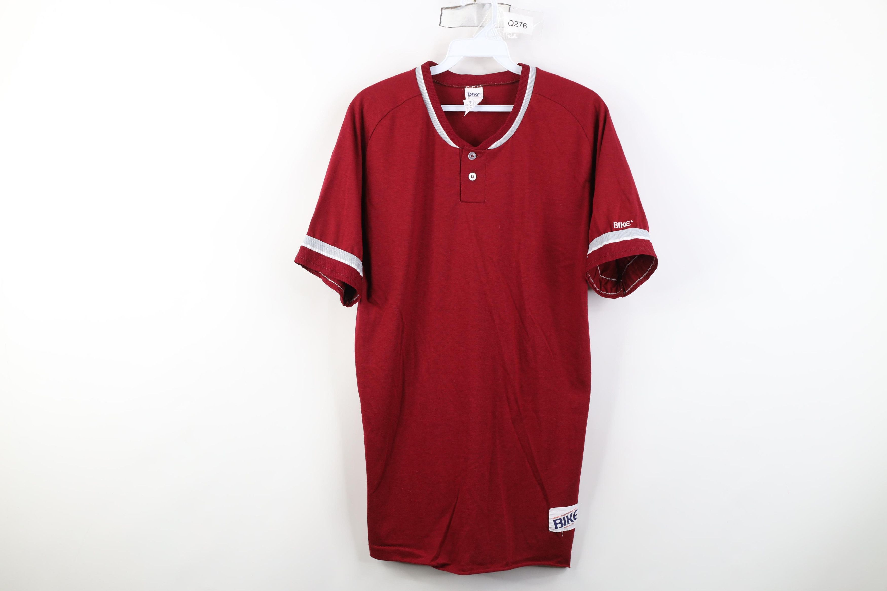 Vintage Vintage 80s 90s Baseball Ringer Henley T-Shirt Red USA Size US M / EU 48-50 / 2 - 1 Thumbnail