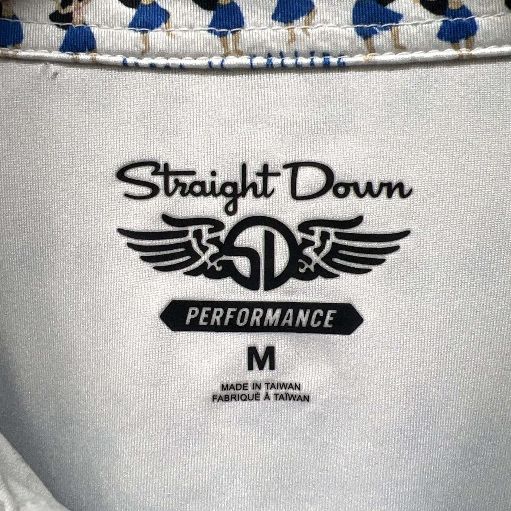 Vintage Straight Down PERFORMANCE White Polo HULA GIRL PRINT Shirt Mens Size M Size US M / EU 48-50 / 2 - 3 Thumbnail