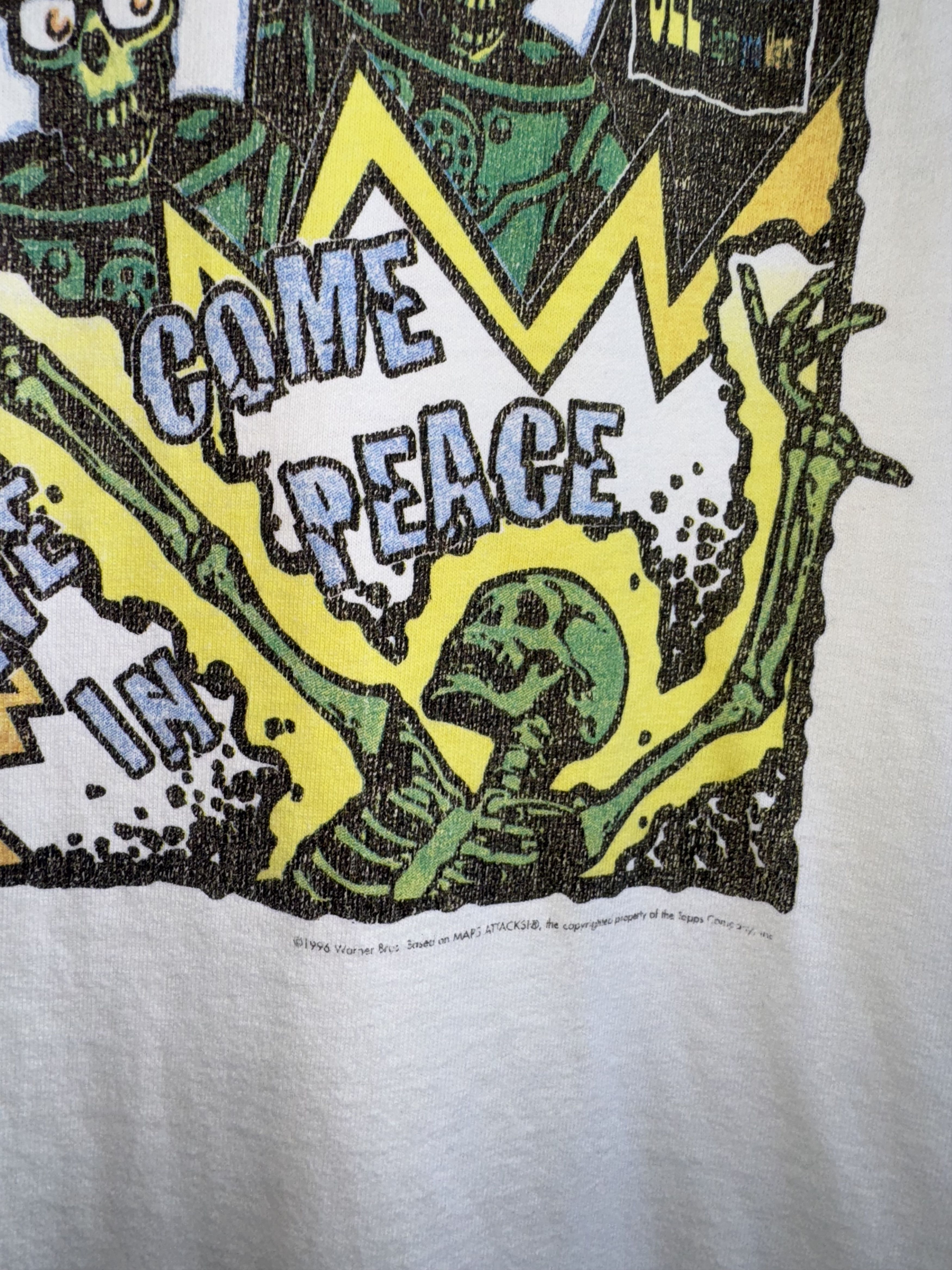 Vintage Mars Attacks 1996's Promotion Vintage Shirt Size US M / EU 48-50 / 2 - 6 Thumbnail
