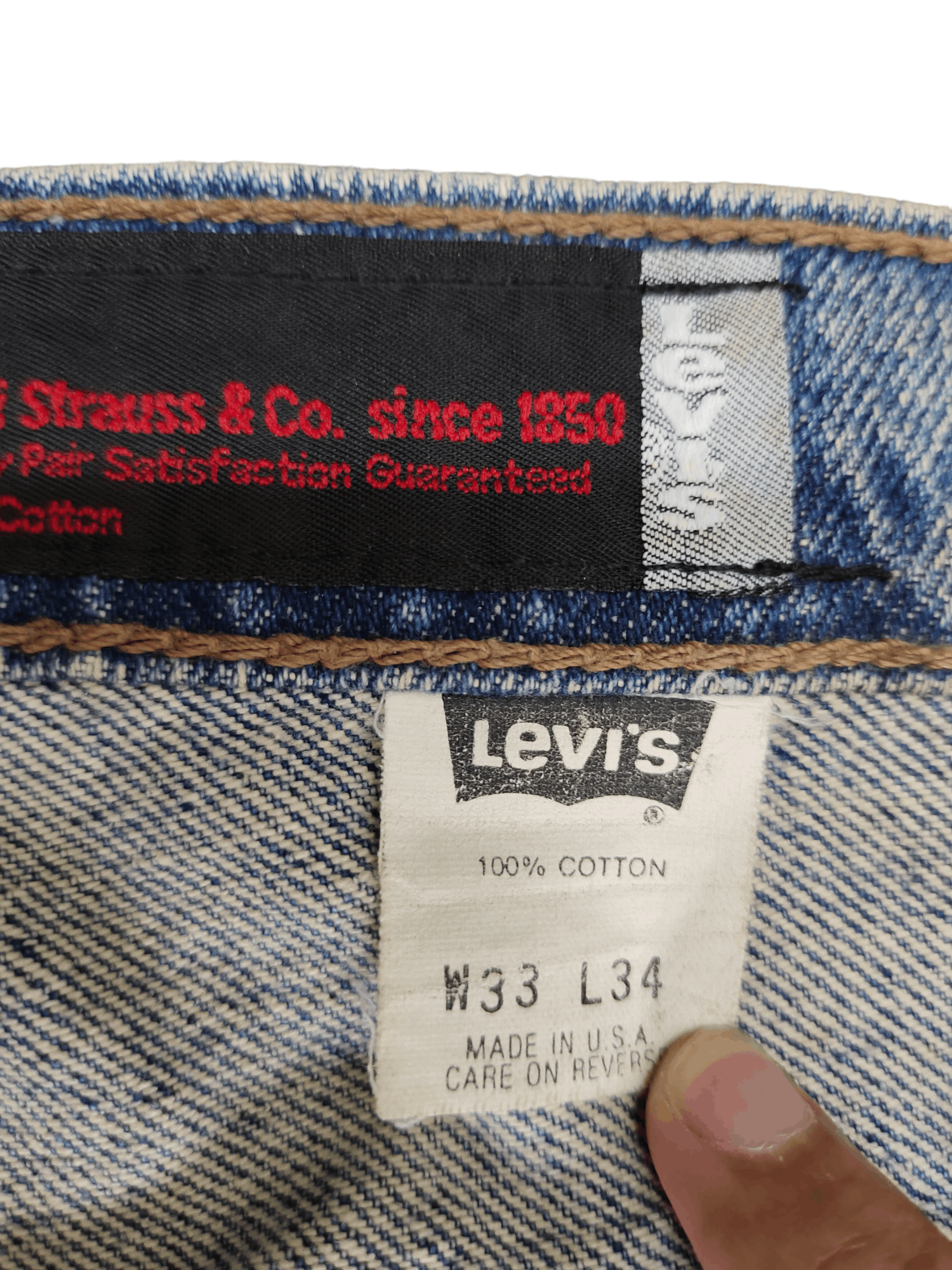 Levi's Vintage Clothing 90s Baggy Loose Jeans Levis Silvertab Loose Leg Hip Hop Y2k Size US 33 - 18 Thumbnail