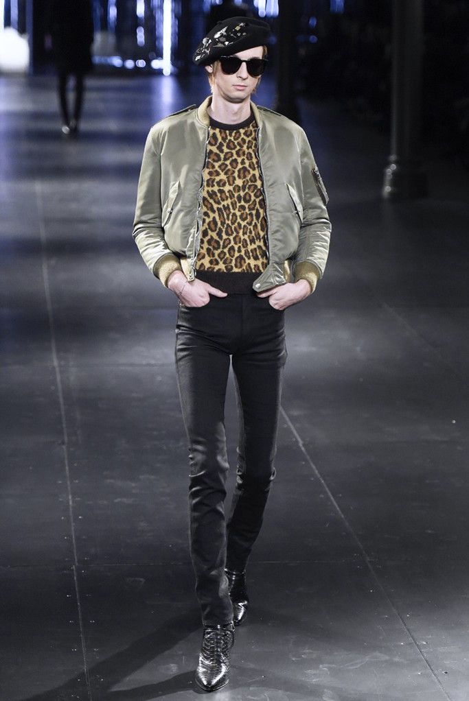 Hedi Slimane × Saint Laurent Paris NEW AW15 PARIS SESSIONS LEOPARD PRINTED MOHAIR SWEATER Size US L / EU 52-54 / 3 - 11 Thumbnail